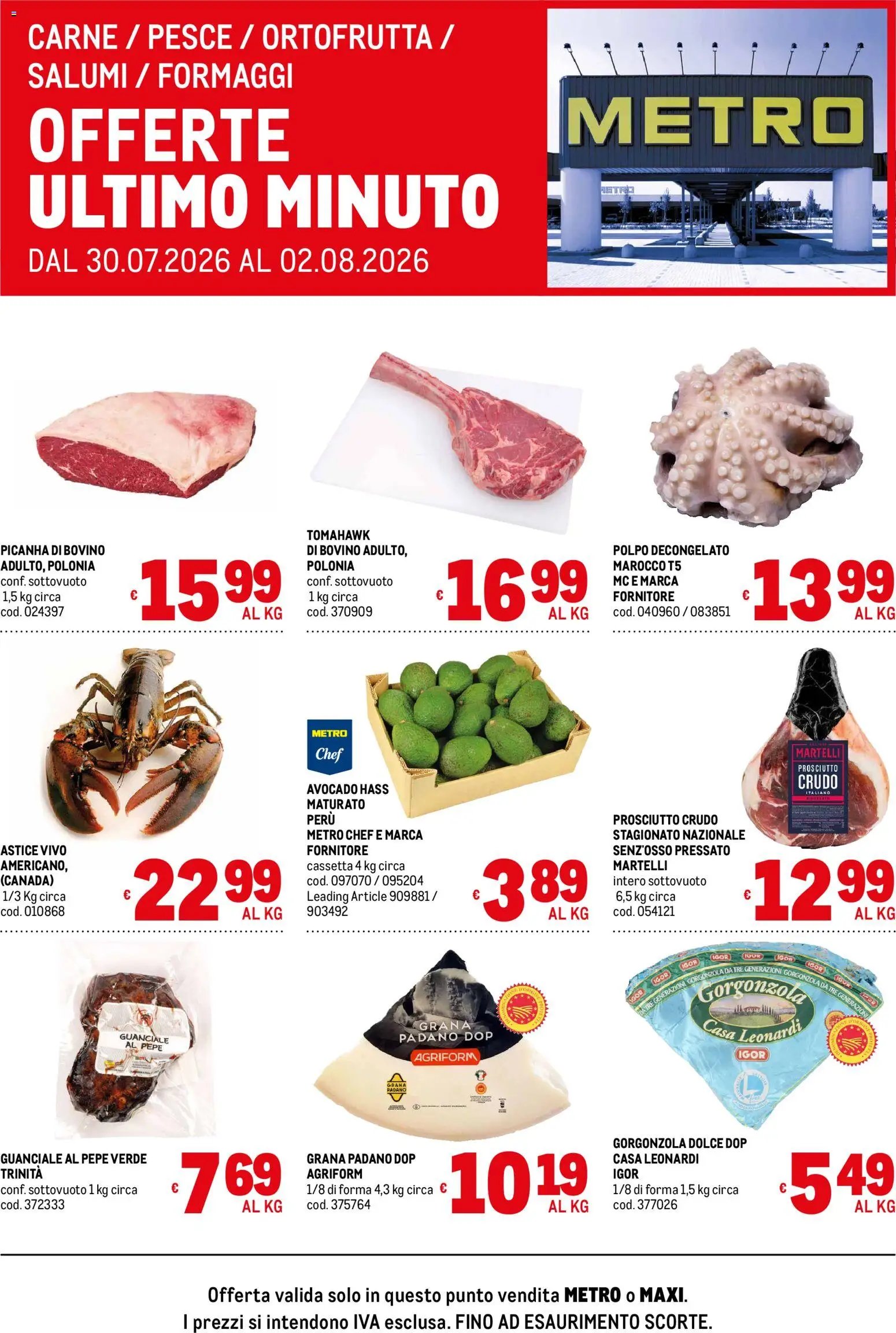 Metro volantino Offerte freschissimi