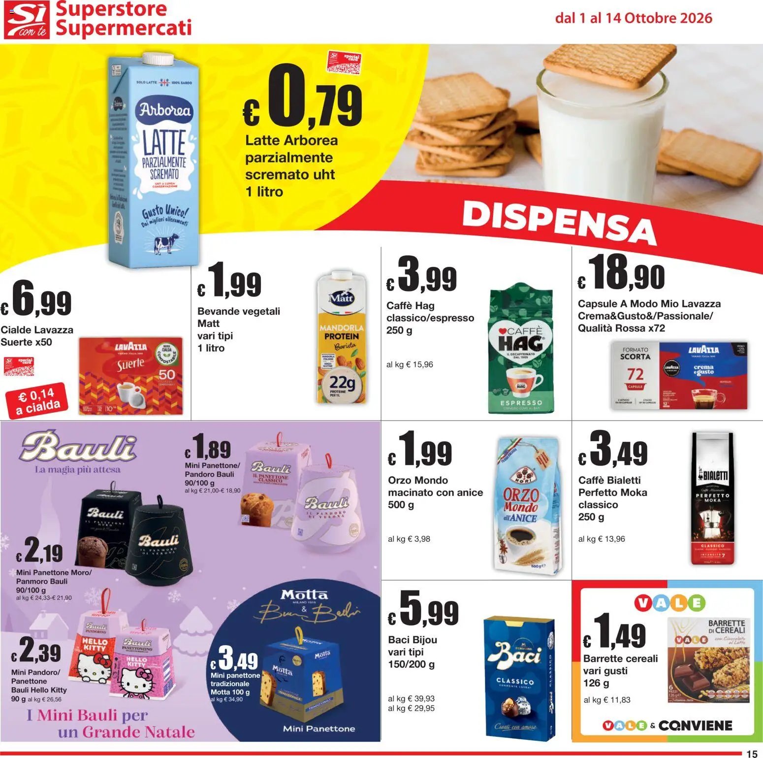 Sì con Te volantino Superstore, Supermercati