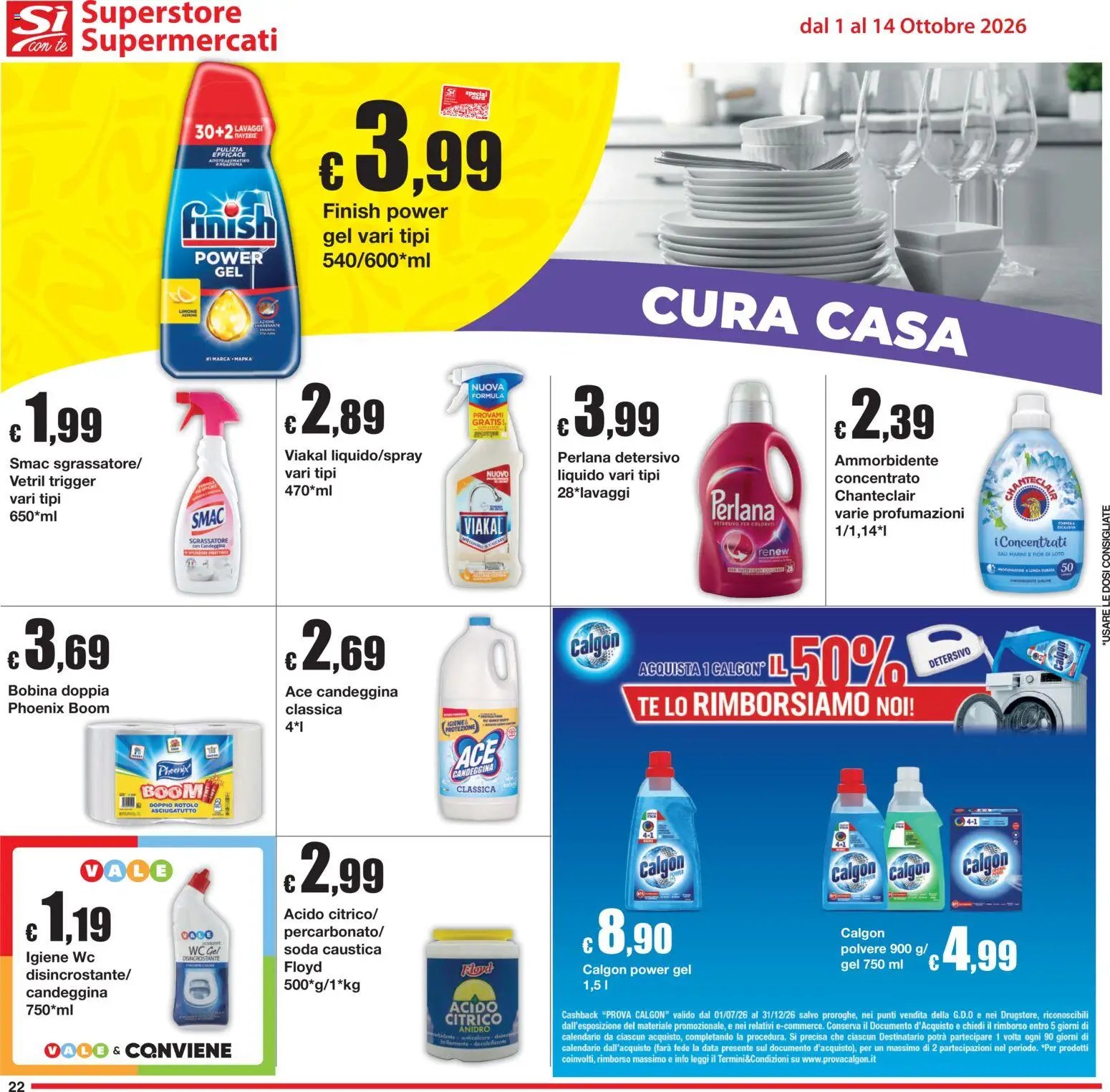 Sì con Te volantino Superstore, Supermercati