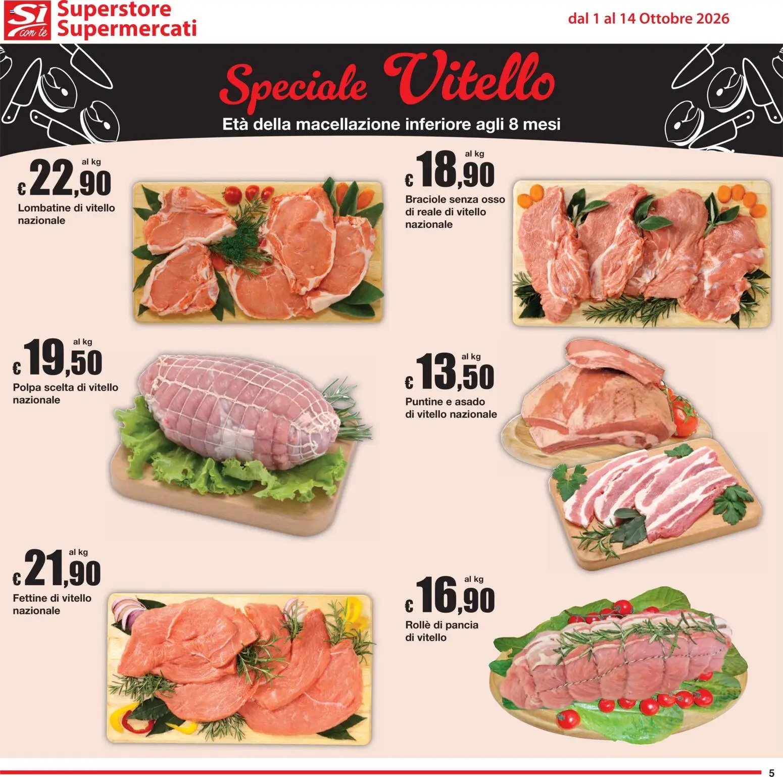 Sì con Te volantino Superstore, Supermercati
