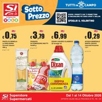 Sì con Te volantino Superstore, Supermercati