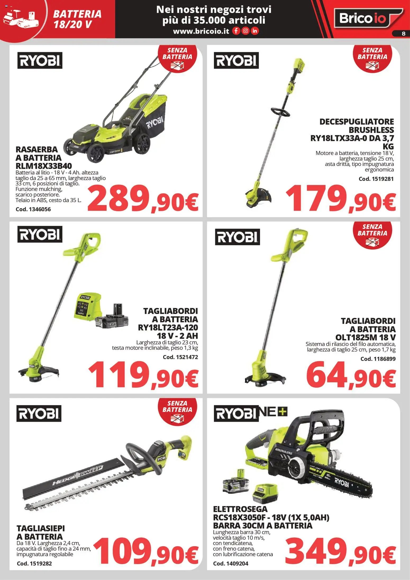 Brico io volantino Macchine da giardino (2026-03-30 - 2026-08-31)