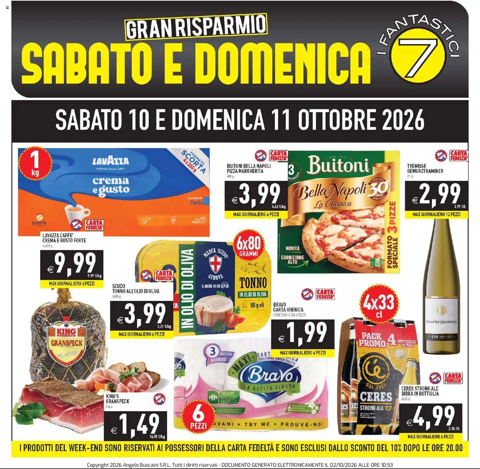 PIM Supermercati volantino Weekend