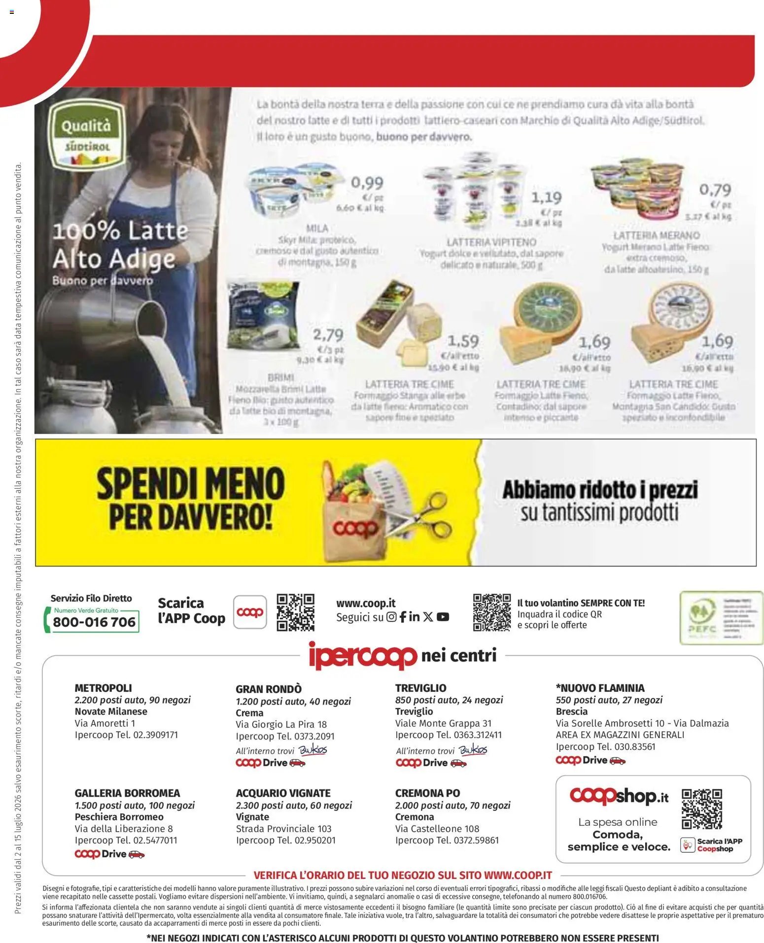 Ipercoop volantino Cremona