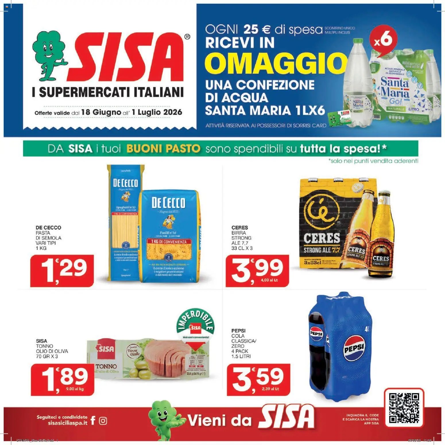 SISA volantino