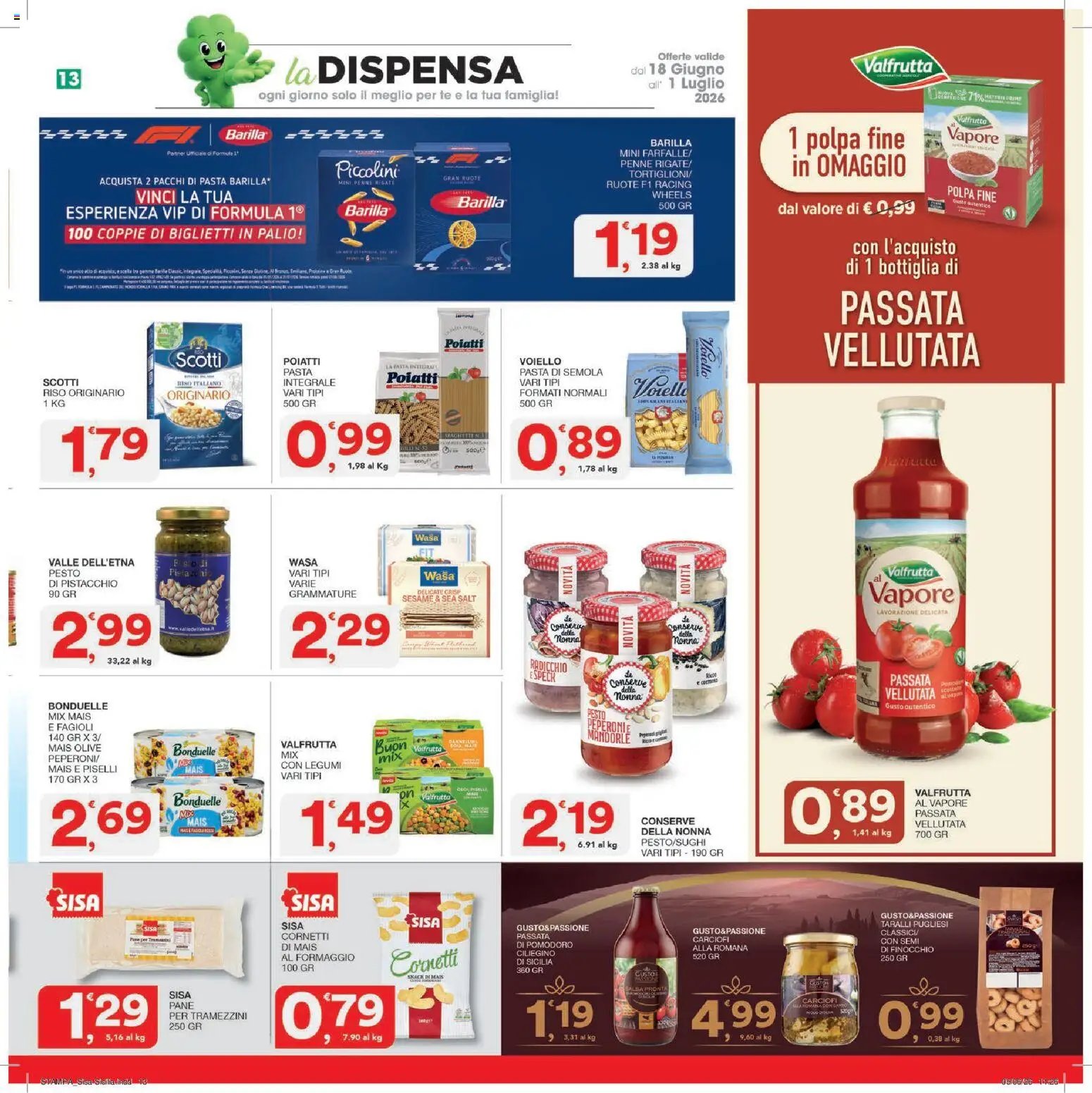 SISA volantino
