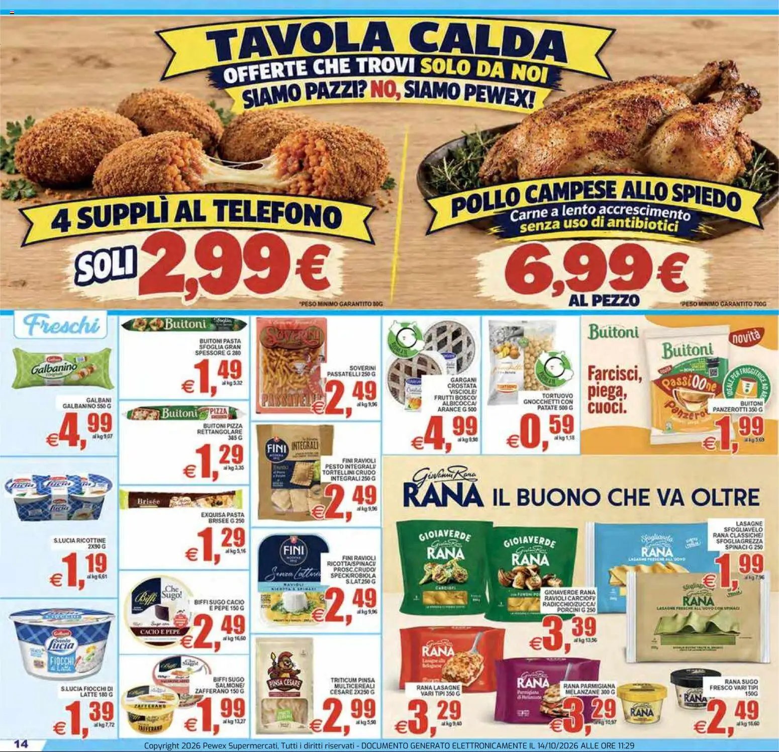 Pewex volantino via Rubicone
