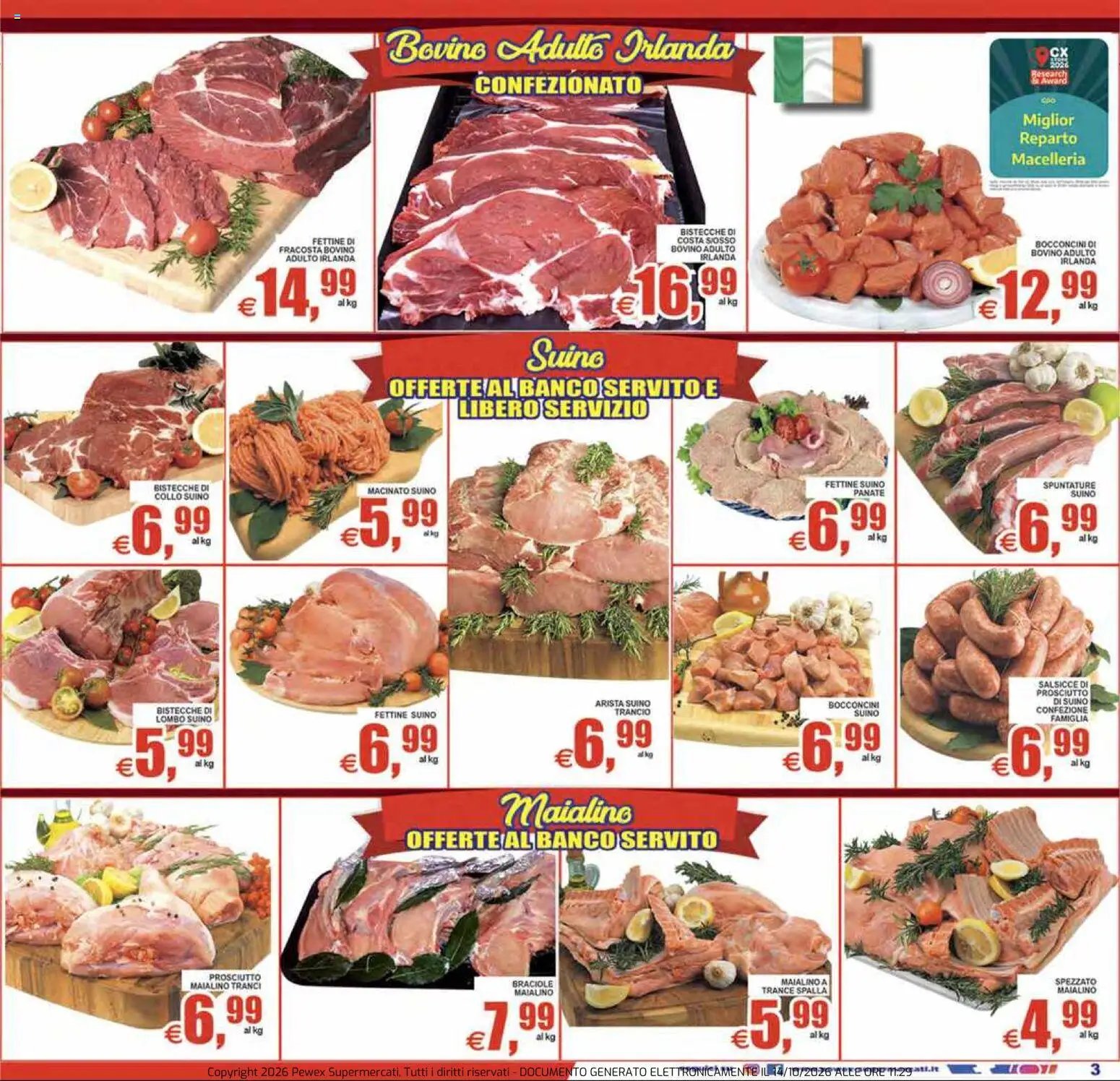 Pewex volantino via Rubicone