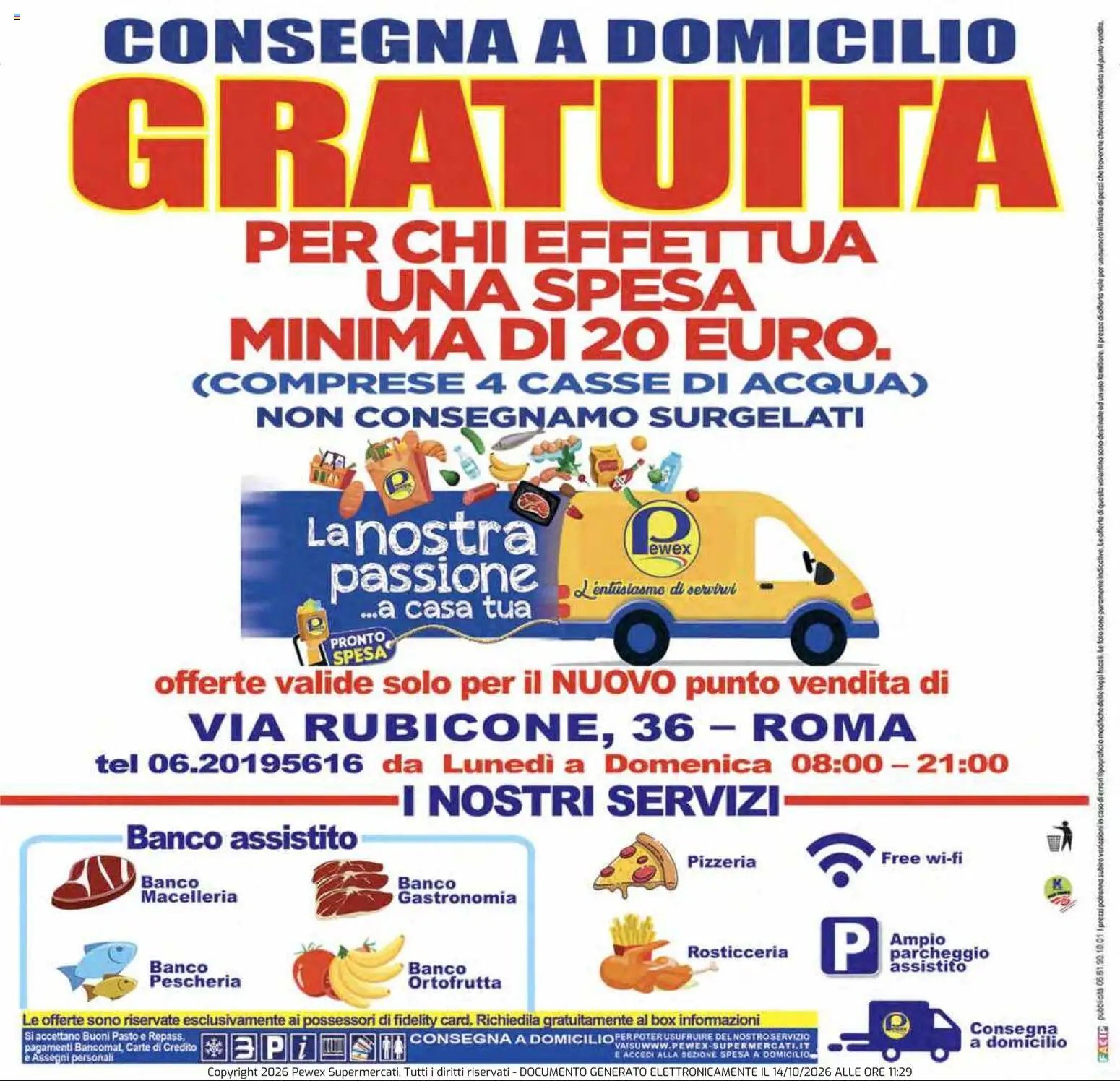 Pewex volantino via Rubicone