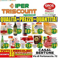 Ipertriscount volantino Casal Bertone