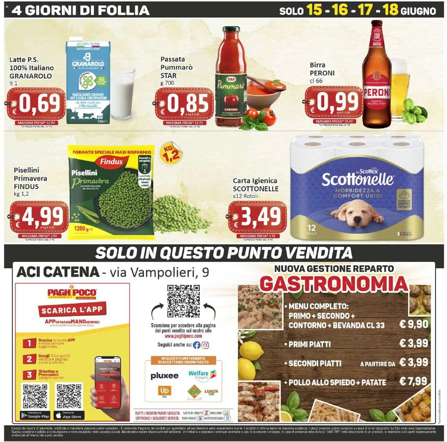 Paghi Poco volantino