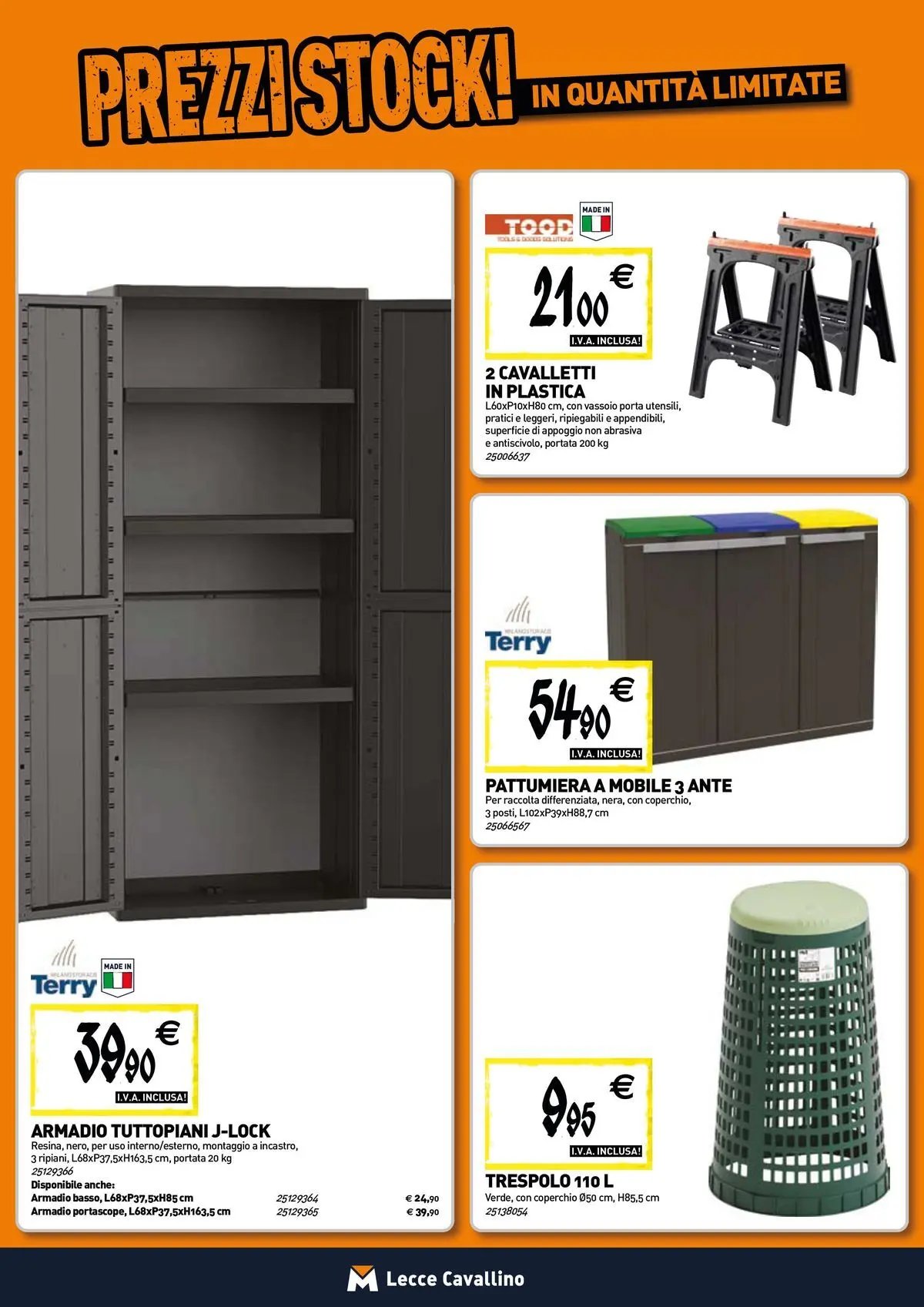 TECNOMAT - Straordinari prezzi stock!