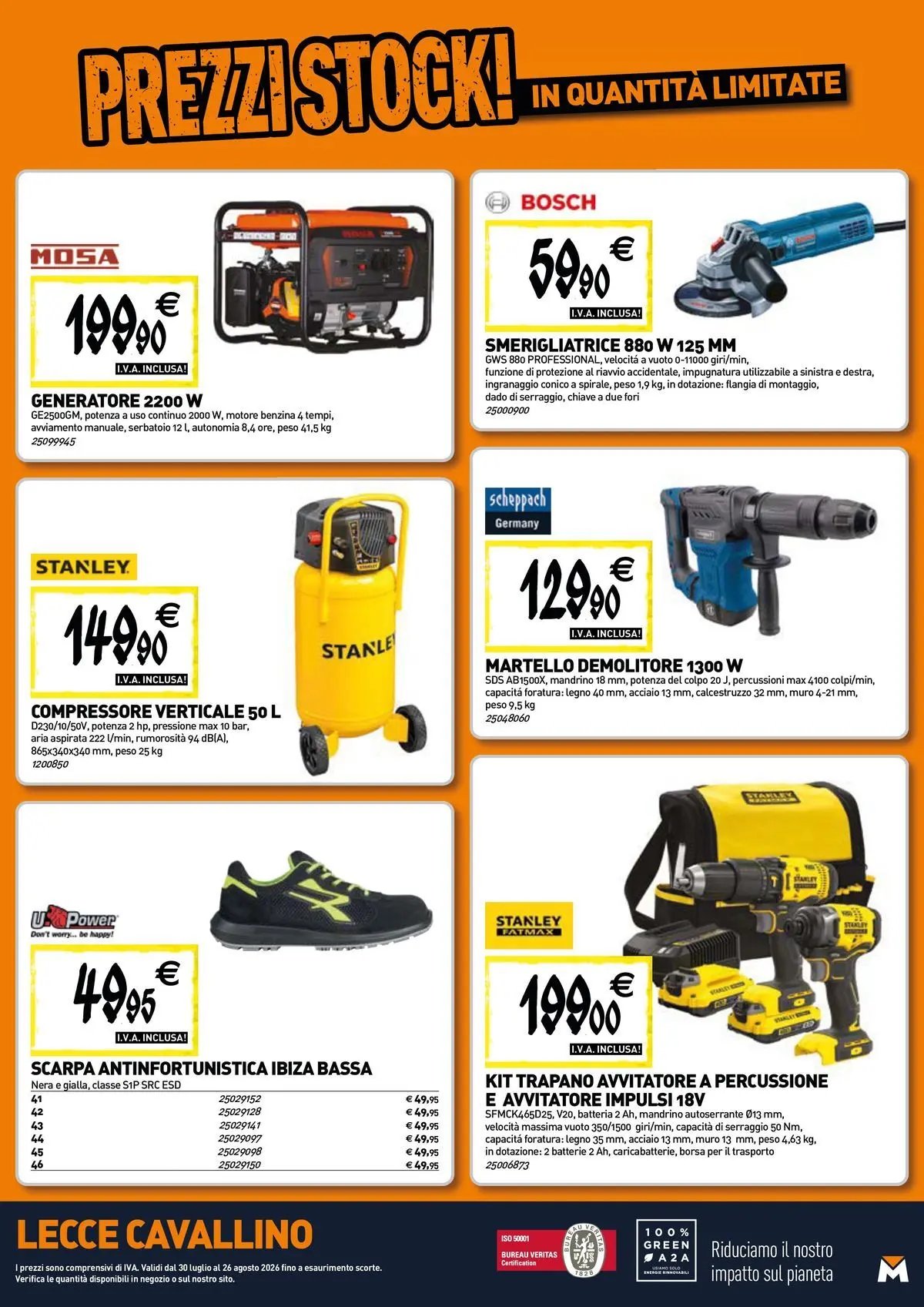 TECNOMAT - Straordinari prezzi stock!