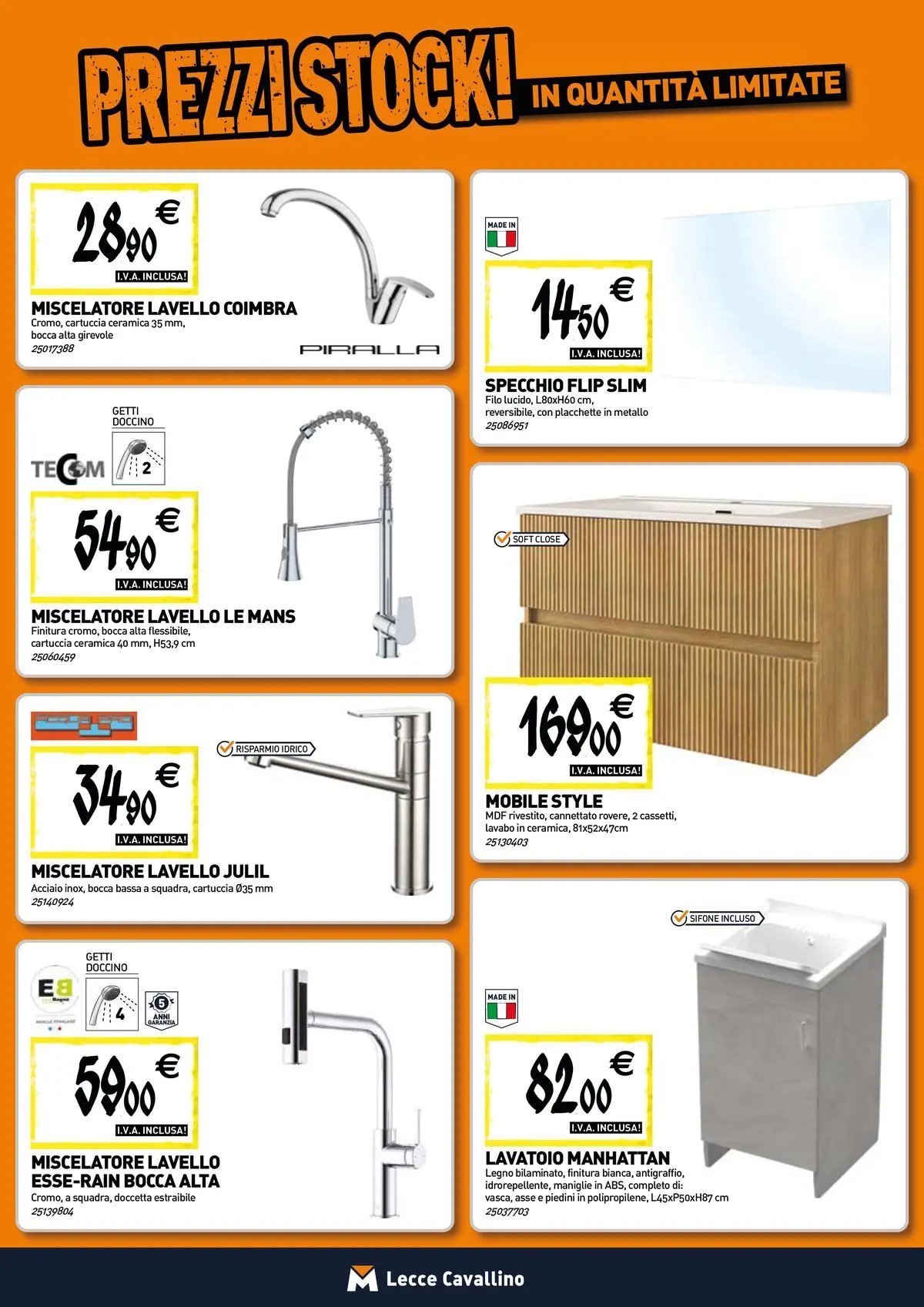 TECNOMAT - Straordinari prezzi stock!