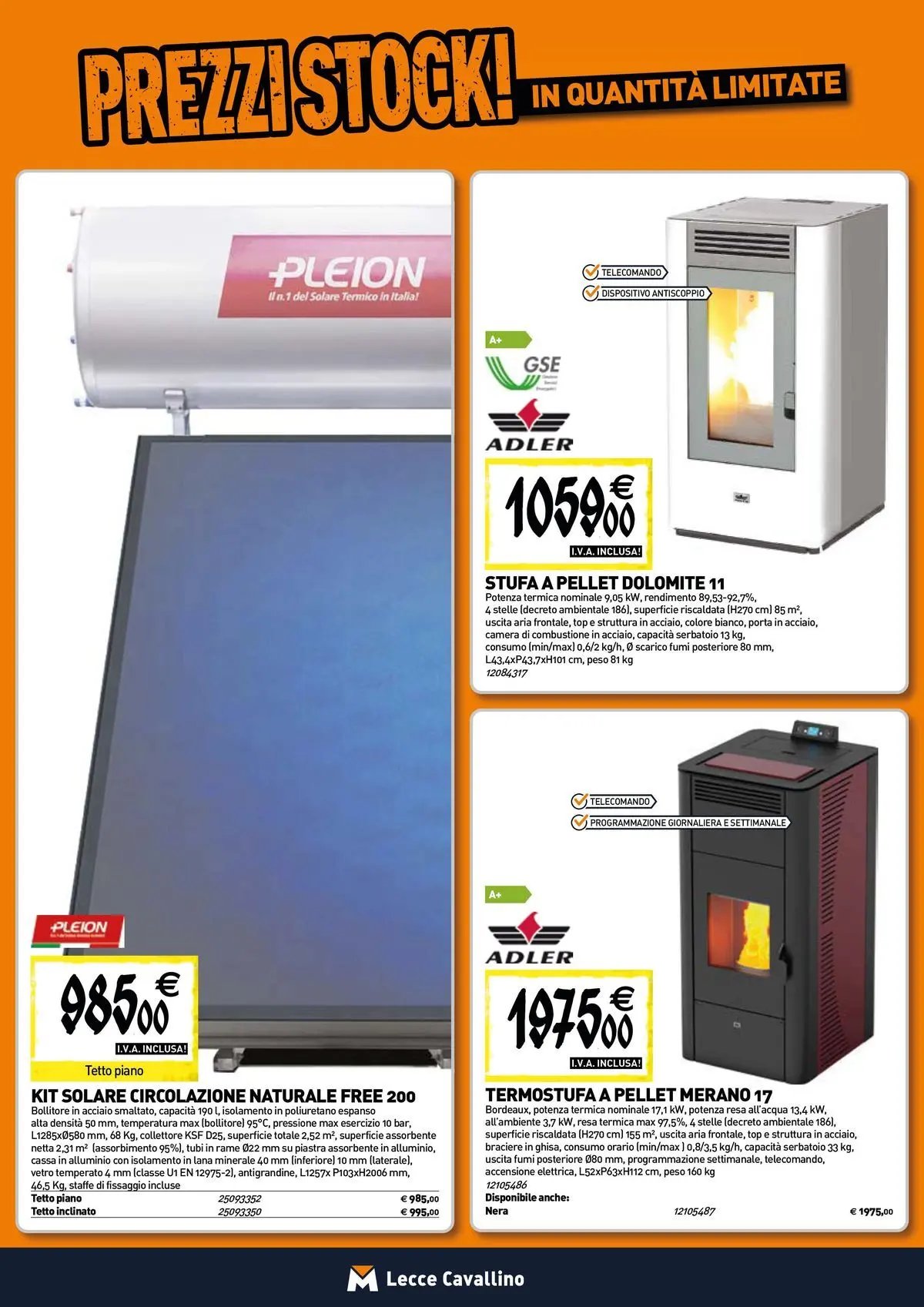 TECNOMAT - Straordinari prezzi stock!