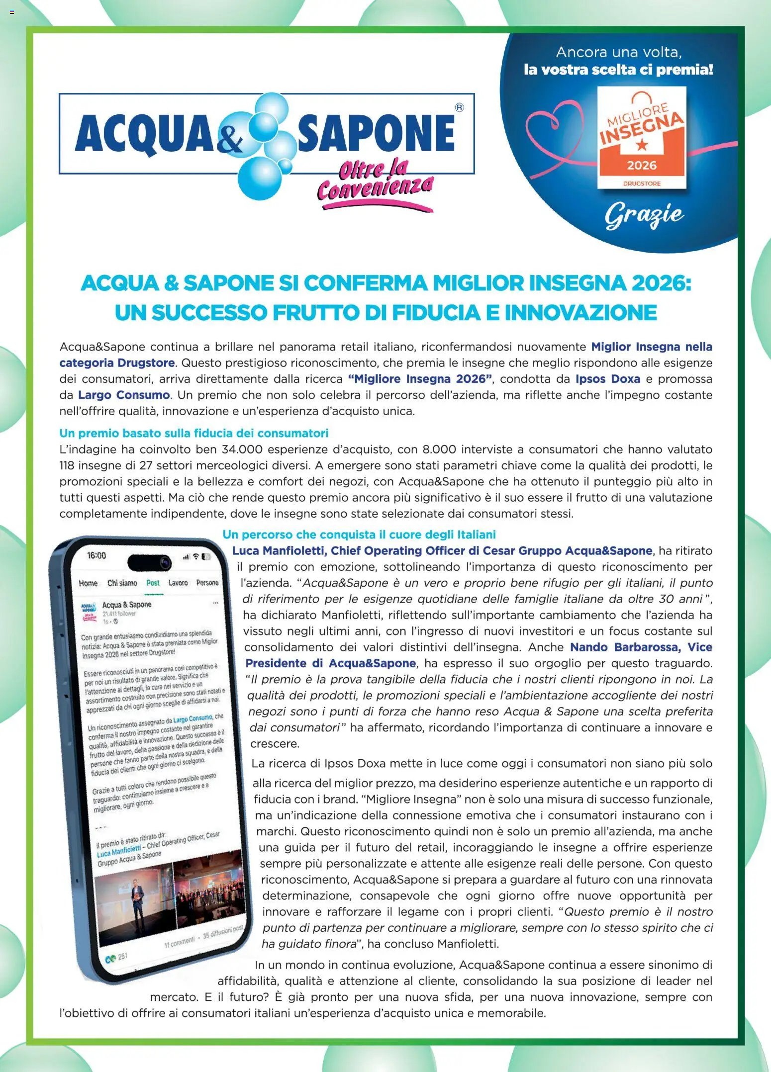 Acqua e Sapone volantino