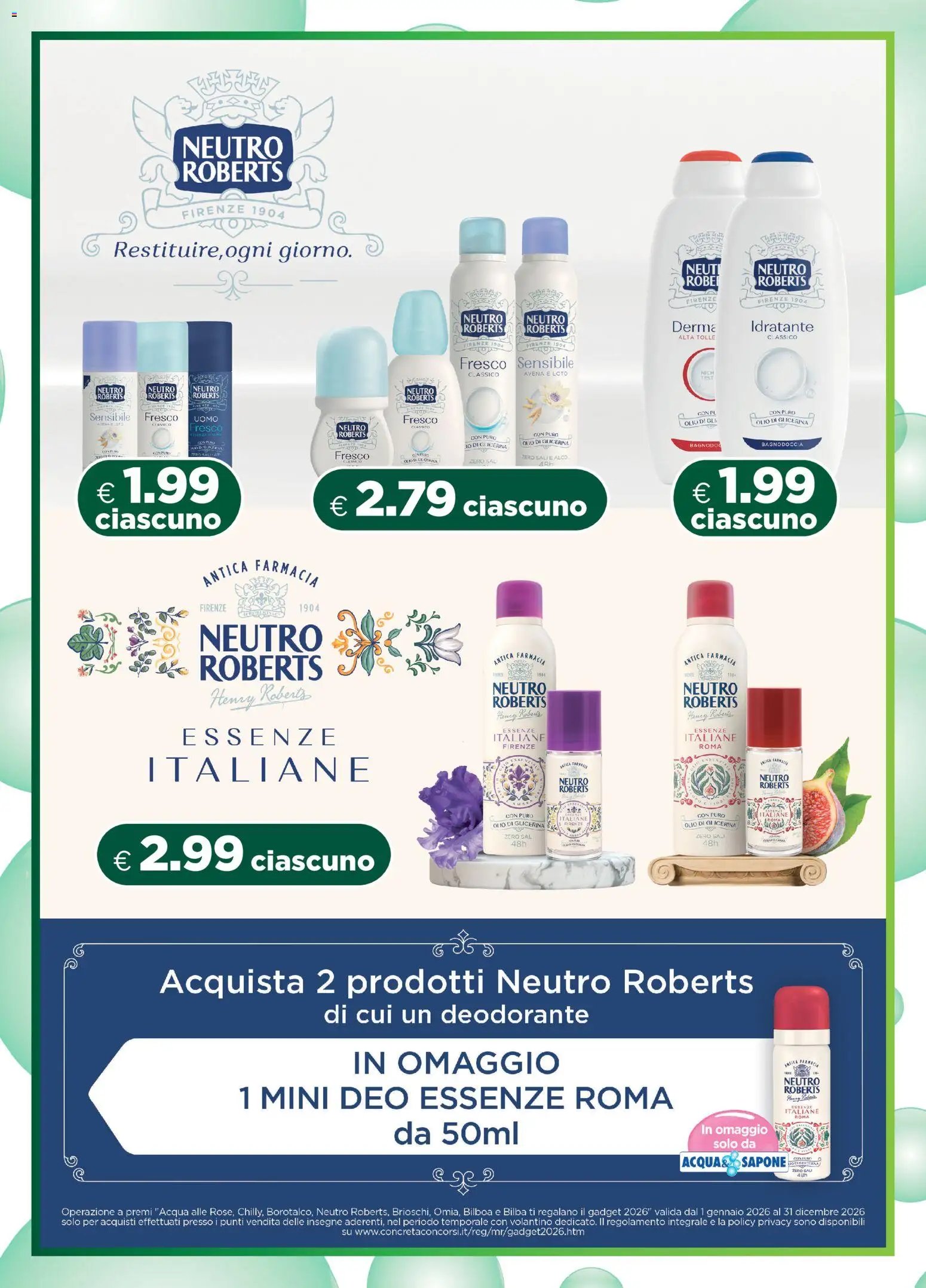 Acqua e Sapone volantino