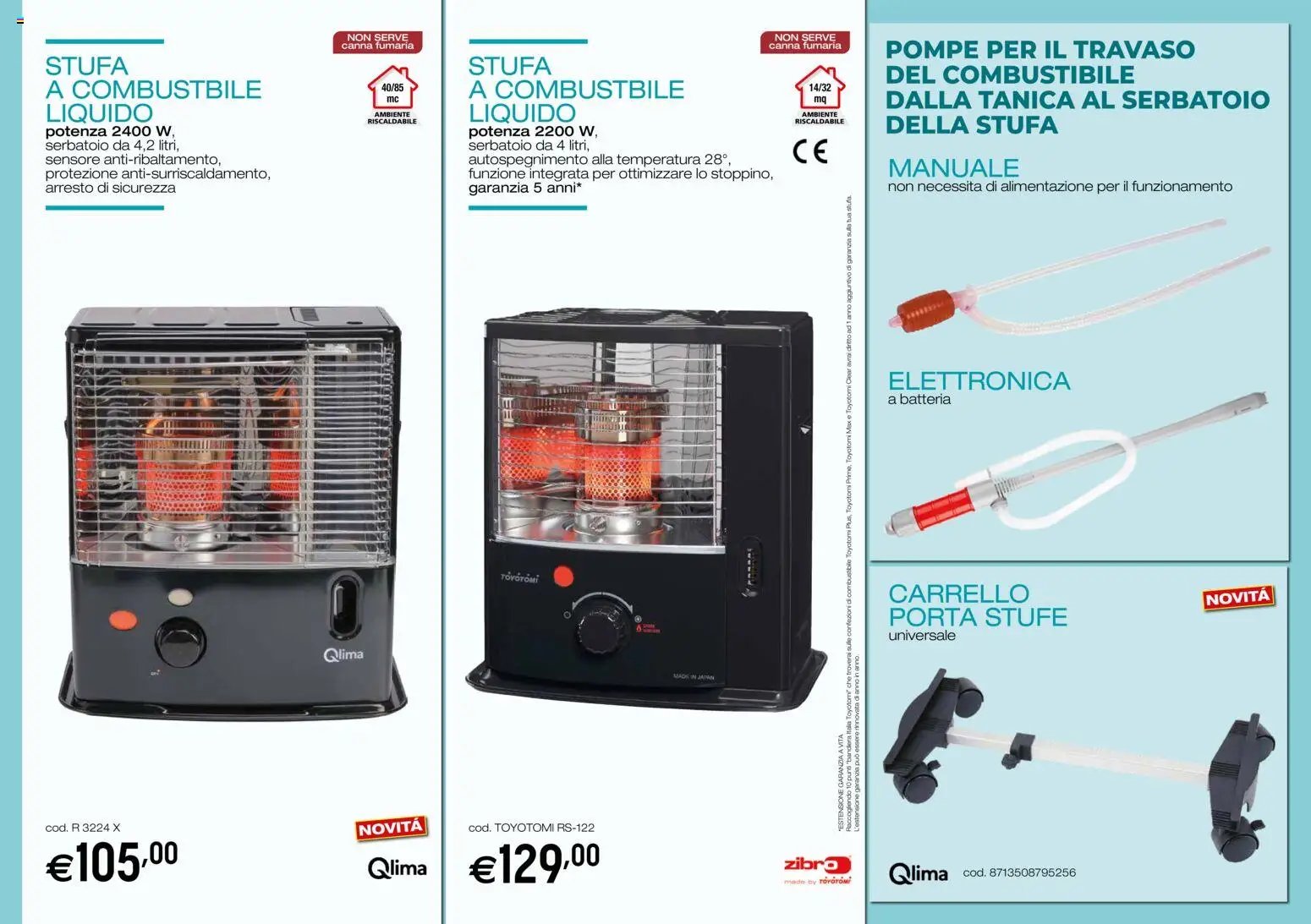 Brico OK volantino Stufe a Combustibile Liquido