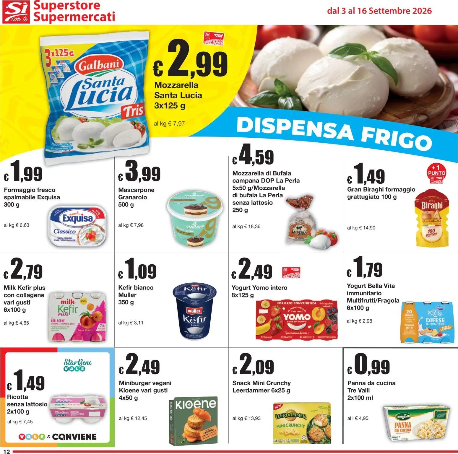 Sì con Te volantino Superstore, Supermercati