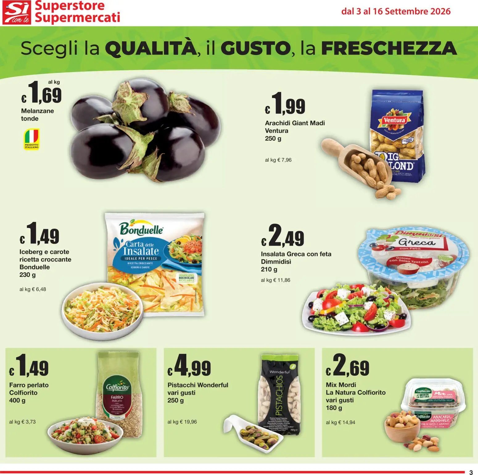 Sì con Te volantino Superstore, Supermercati