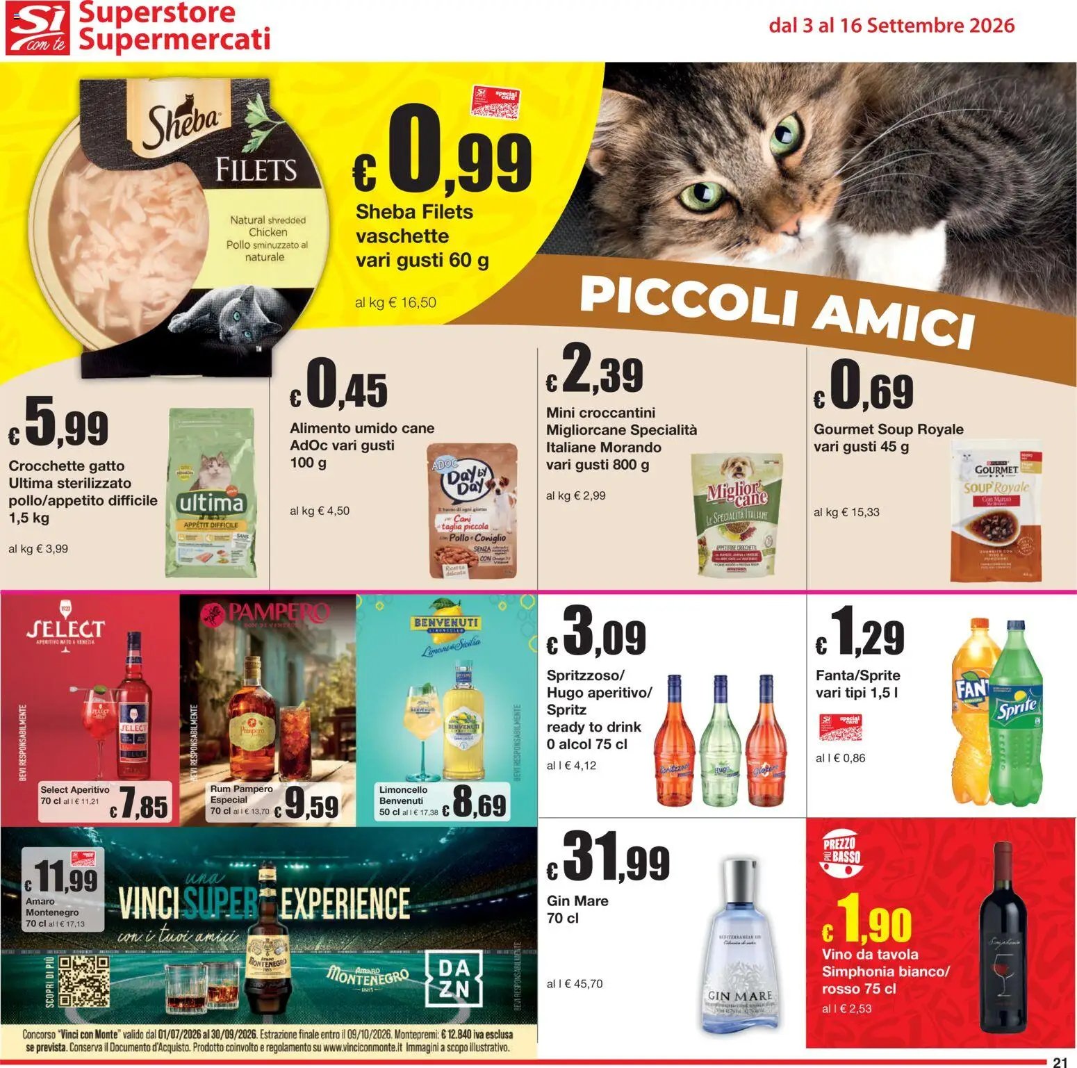 Sì con Te volantino Superstore, Supermercati