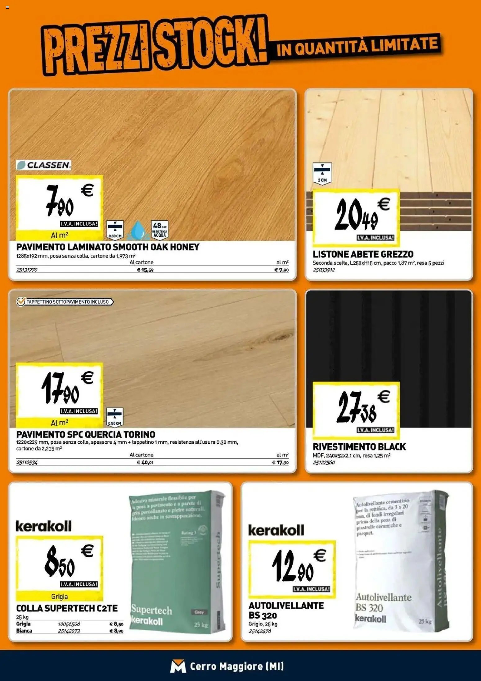 TECNOMAT - Straordinari prezzi stock!