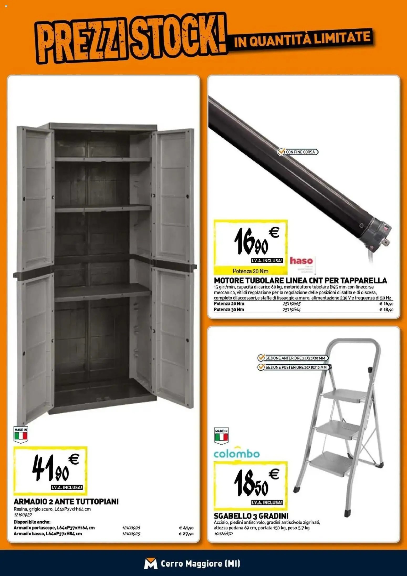 TECNOMAT - Straordinari prezzi stock!