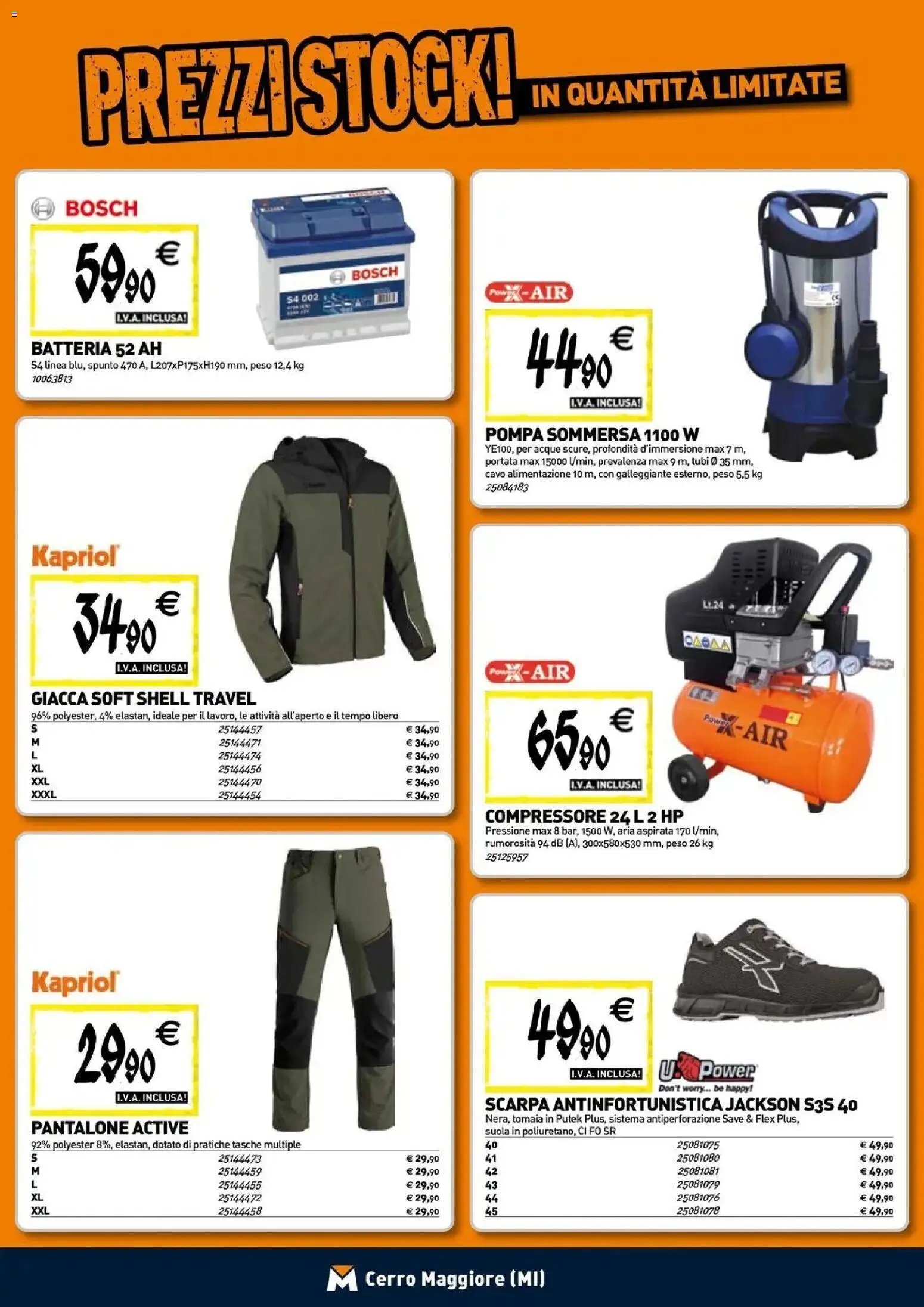 TECNOMAT - Straordinari prezzi stock!