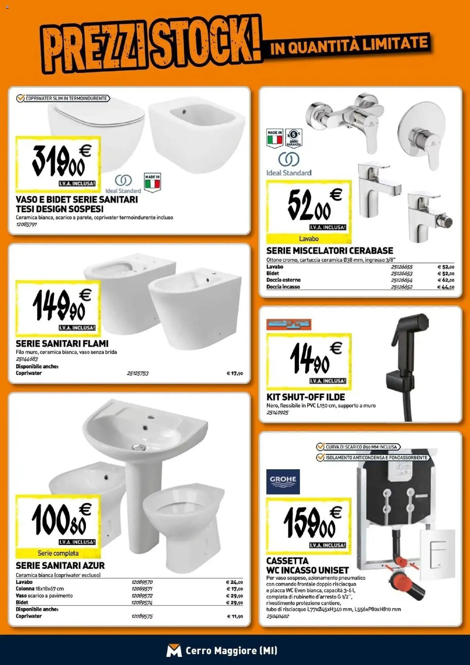 TECNOMAT - Straordinari prezzi stock!