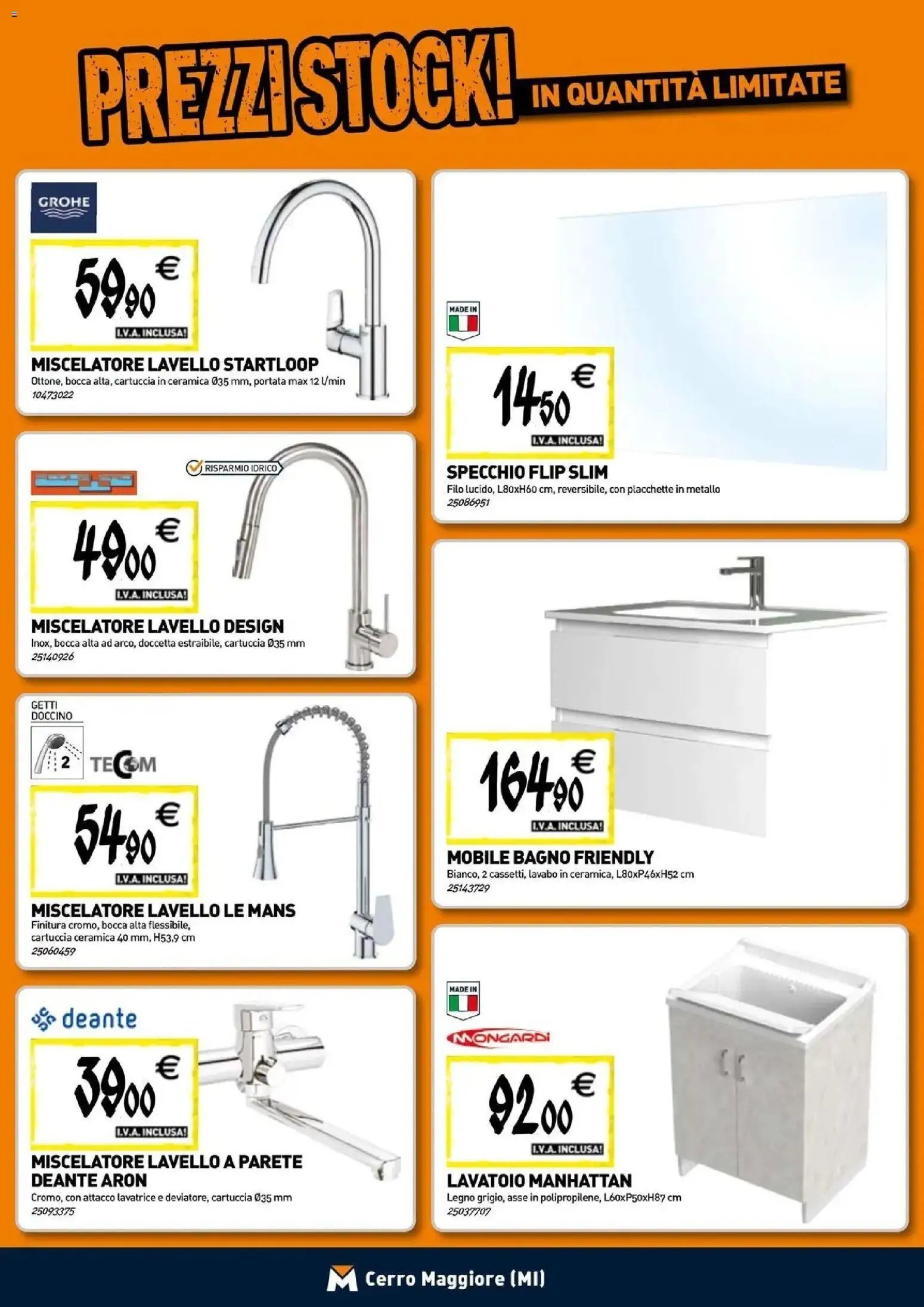 TECNOMAT - Straordinari prezzi stock!