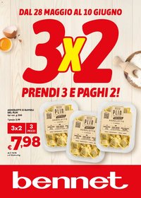 bennet volantino Prendi 3 e paghi 2