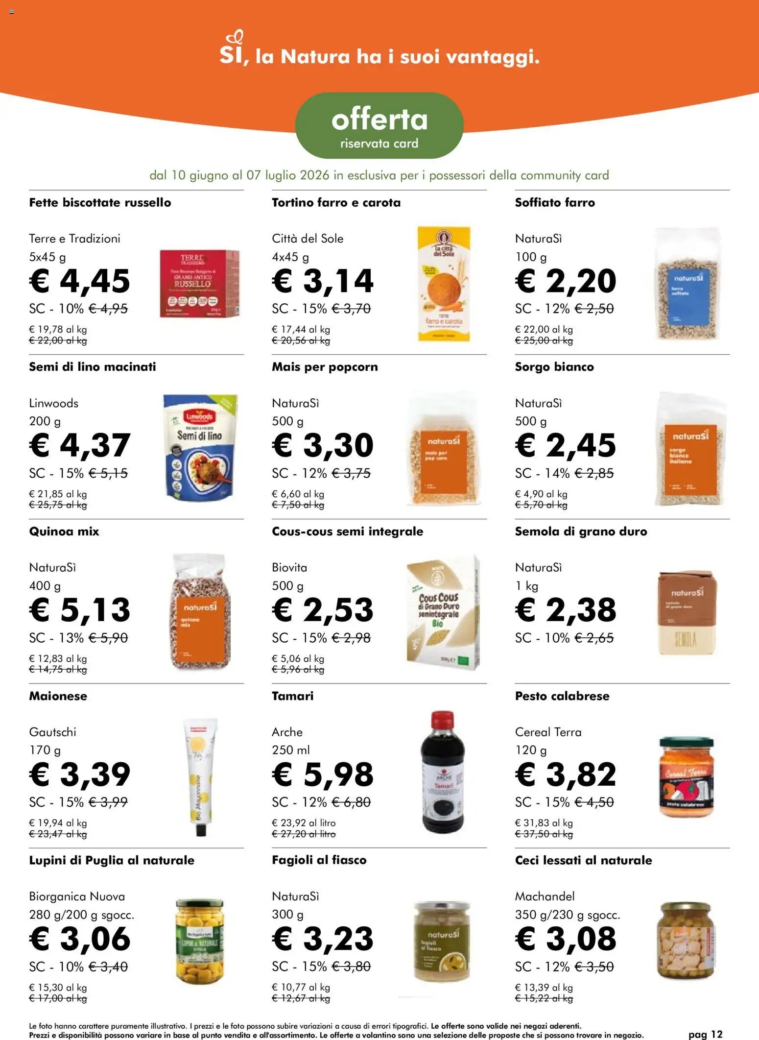 Natura Sì volantino