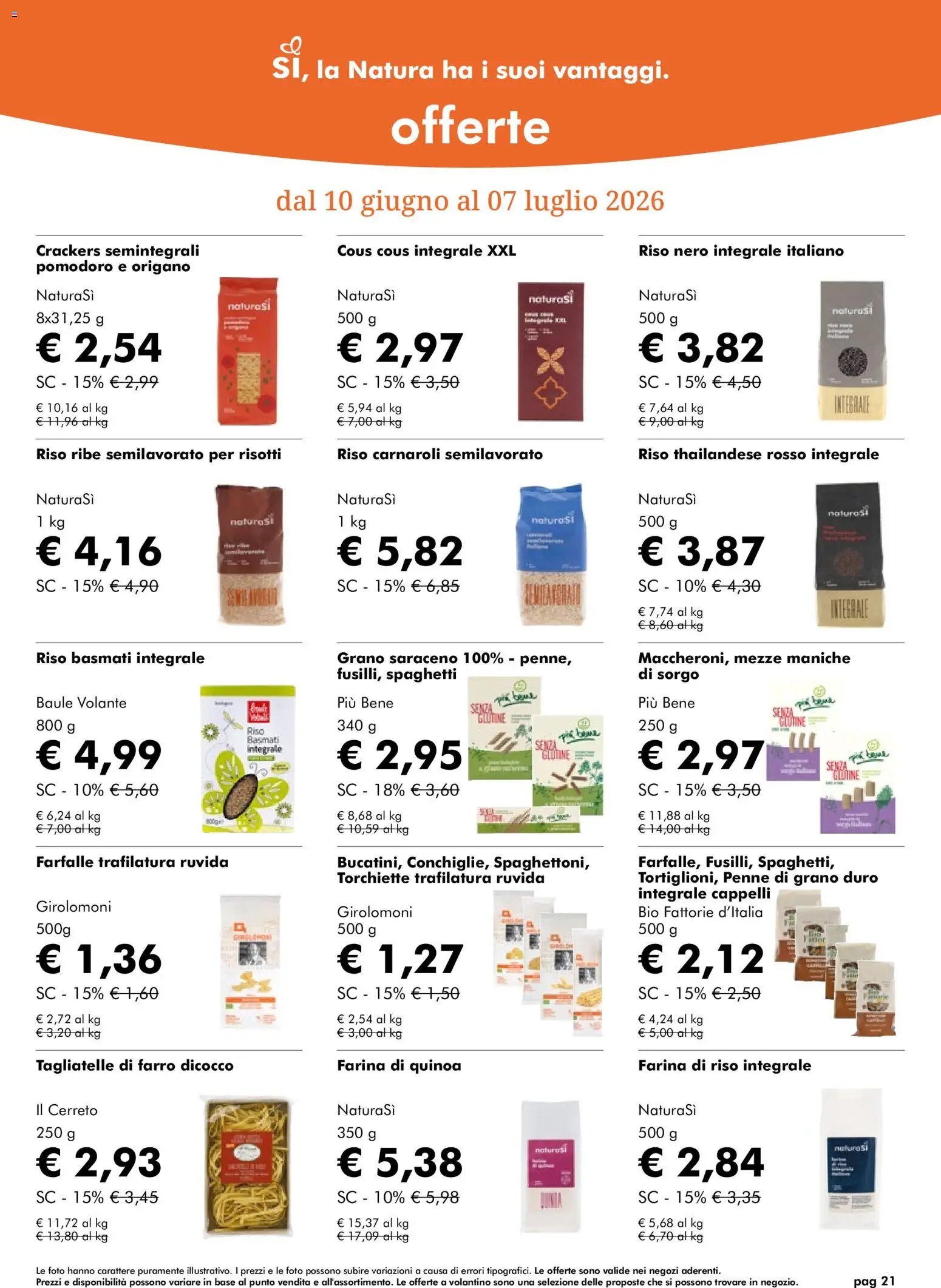 Natura Sì volantino