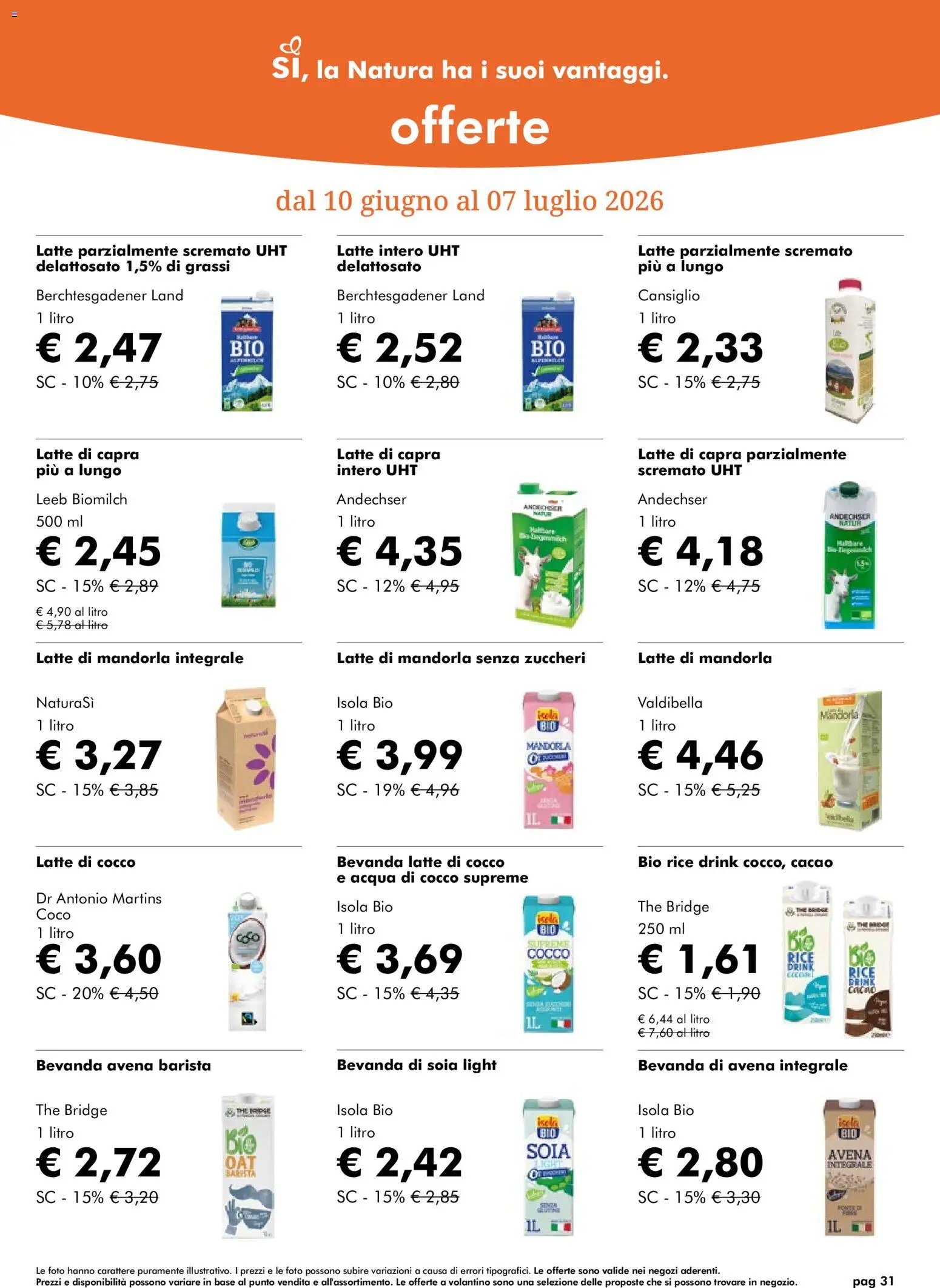 Natura Sì volantino