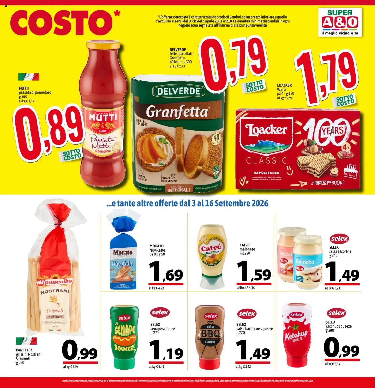 A&O volantino Super