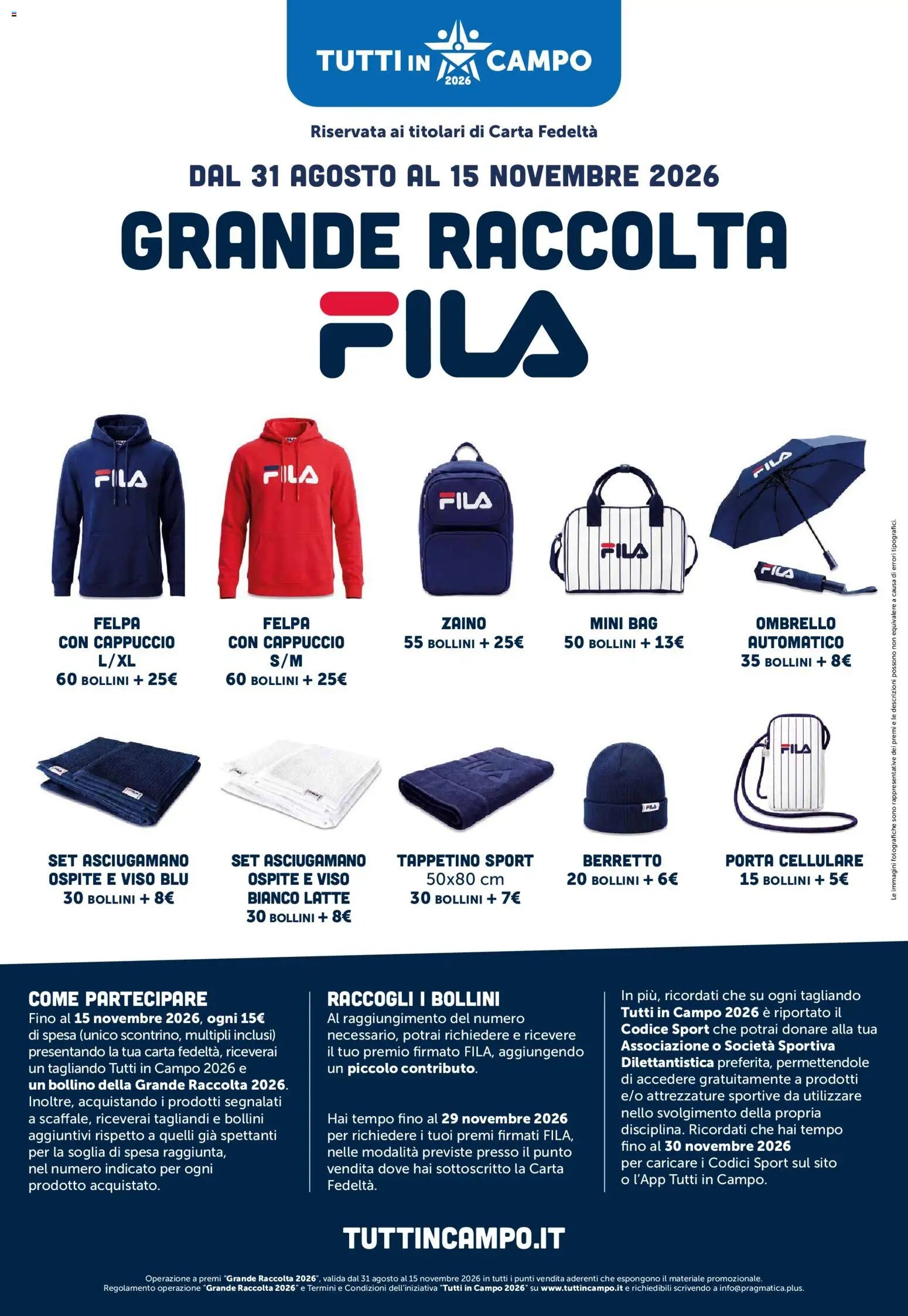 A&O volantino Grande Raccolta Fila