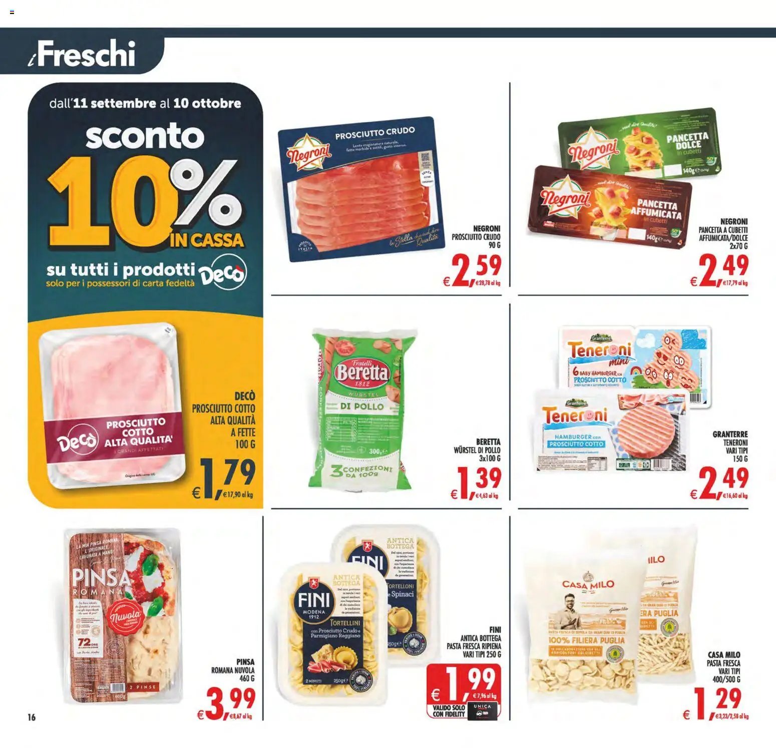 Decò volantino Maxistore, Supermercati Lipari