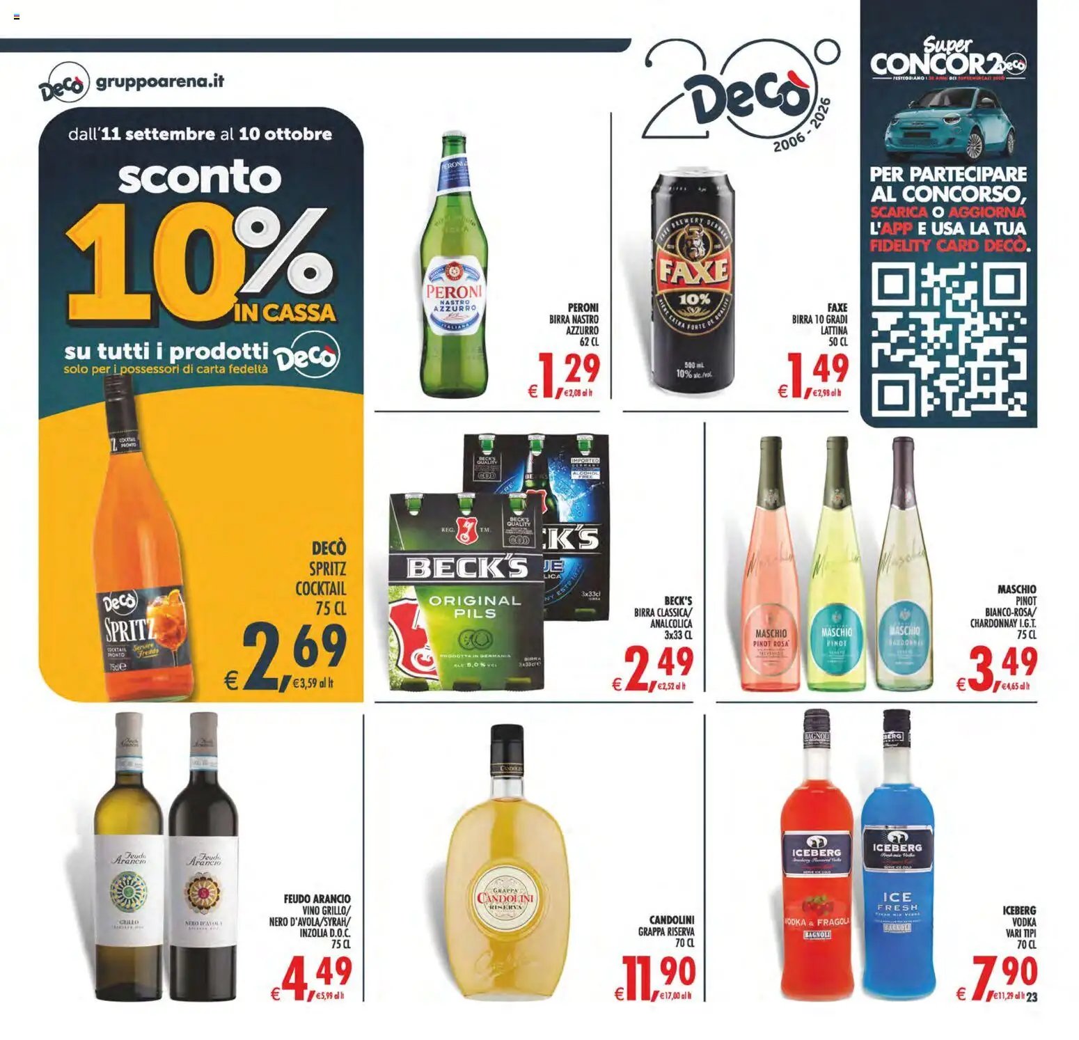 Decò volantino Maxistore, Supermercati Lipari