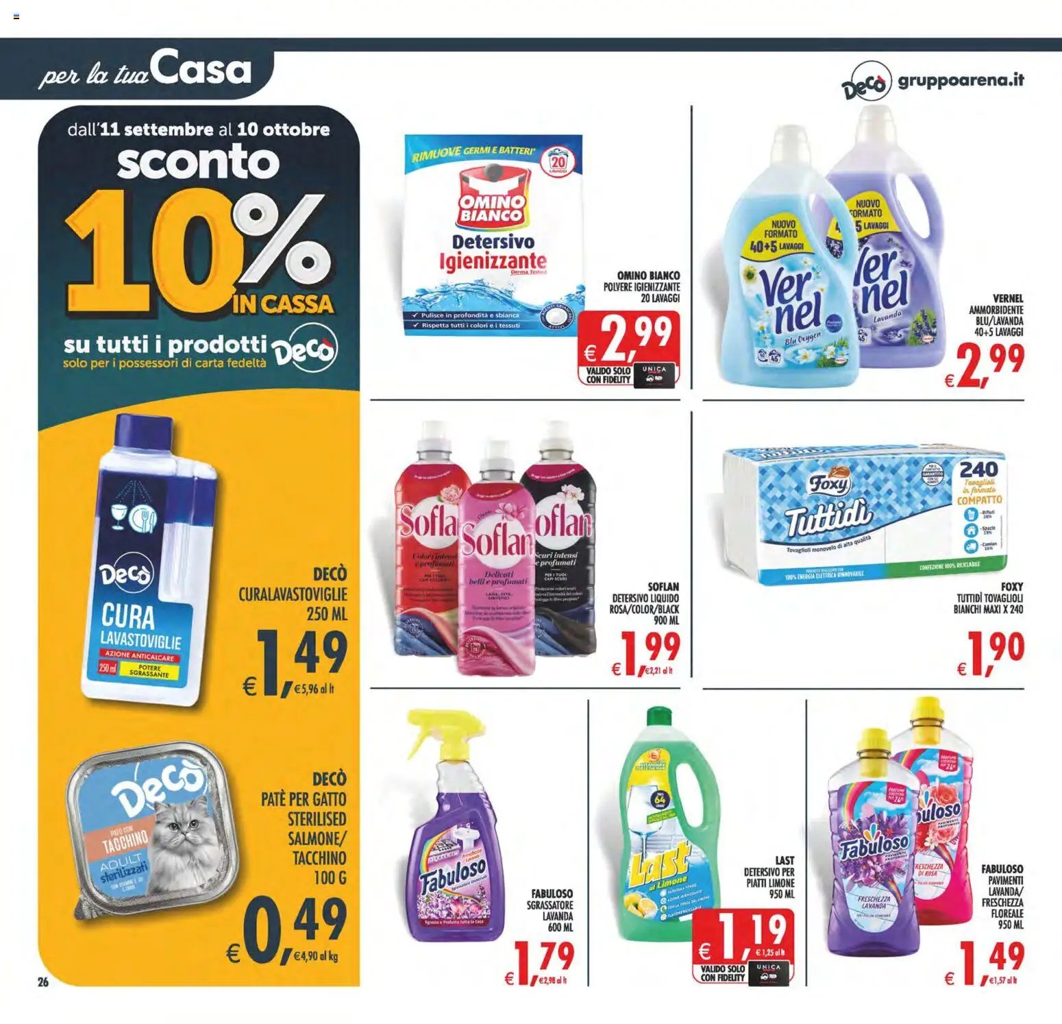 Decò volantino Maxistore, Supermercati Lipari