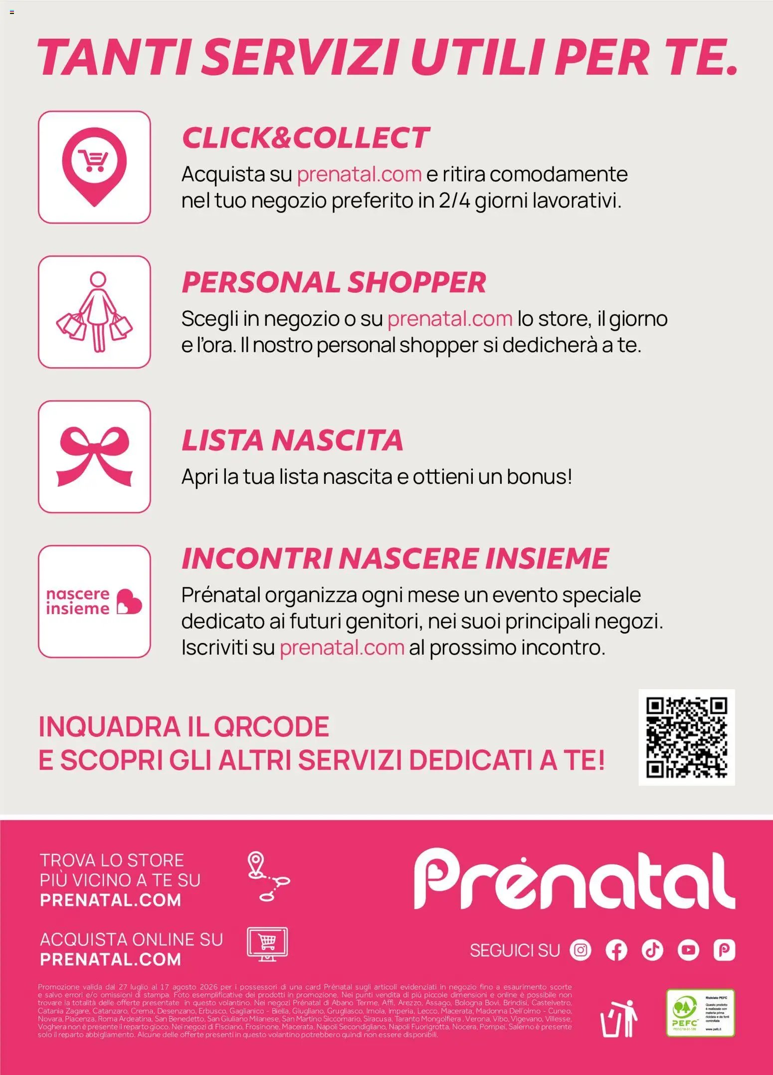 Prenatal volantino