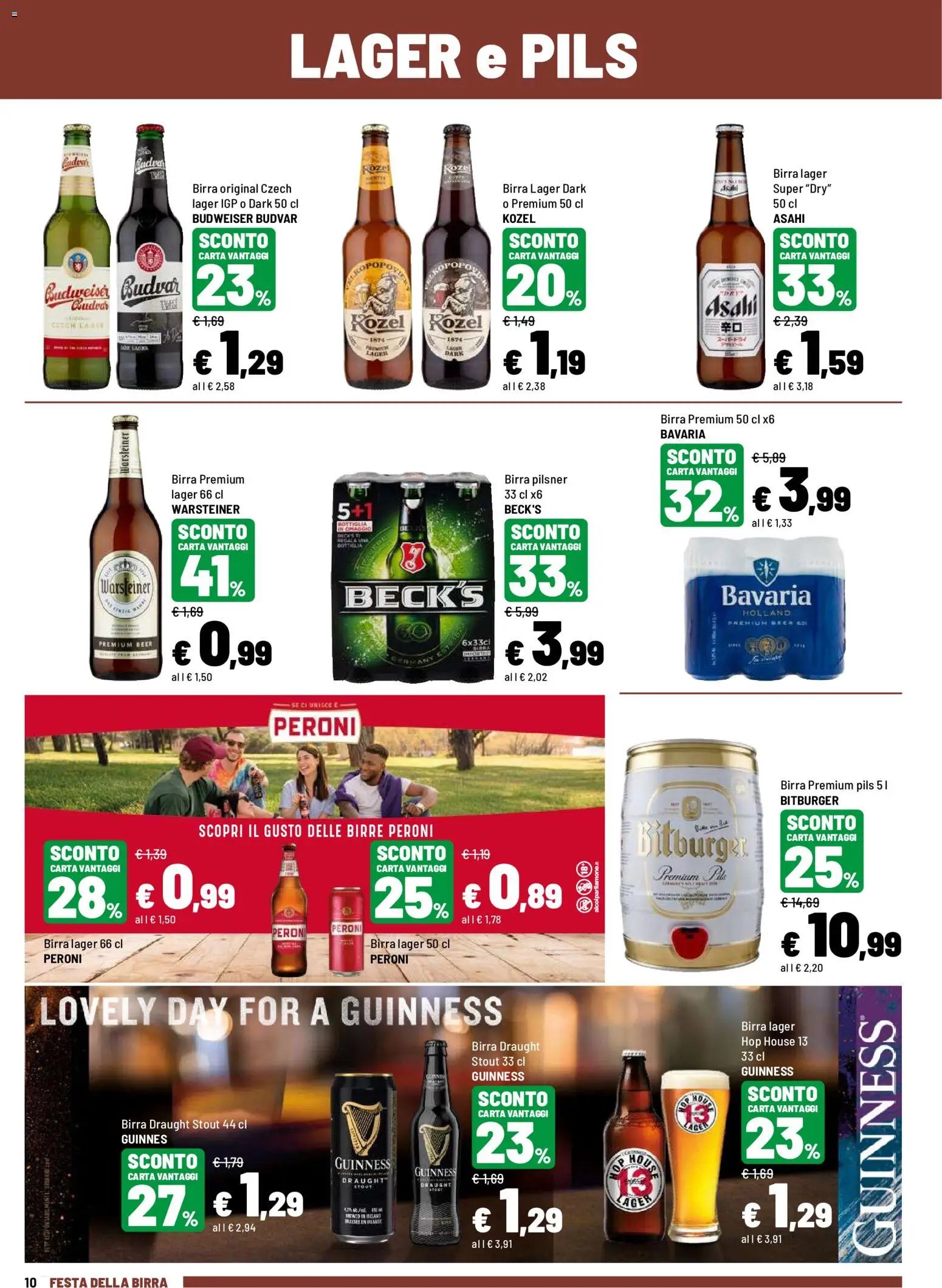 Iper volantino Birra