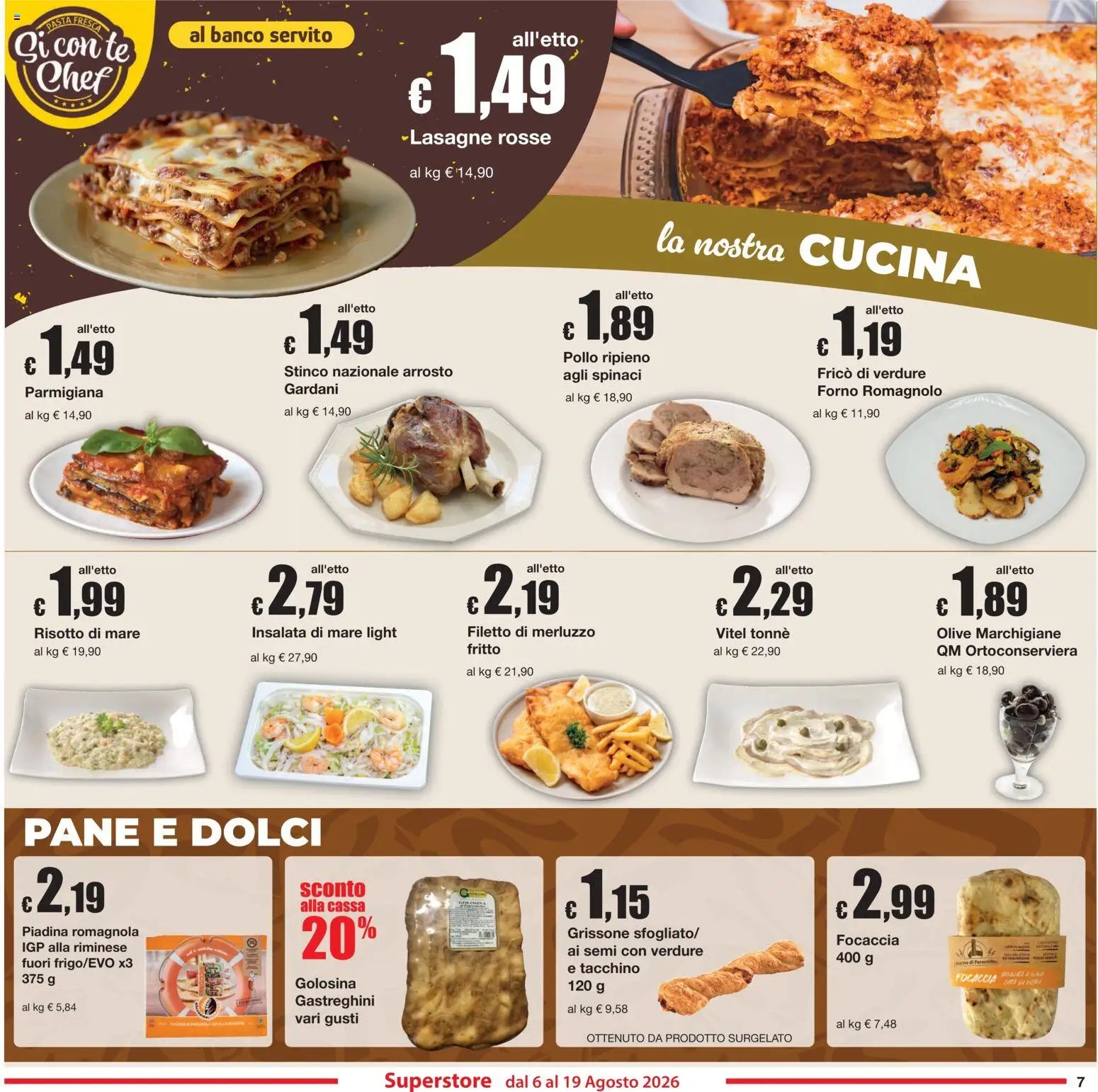 Sì con Te volantino Superstore
