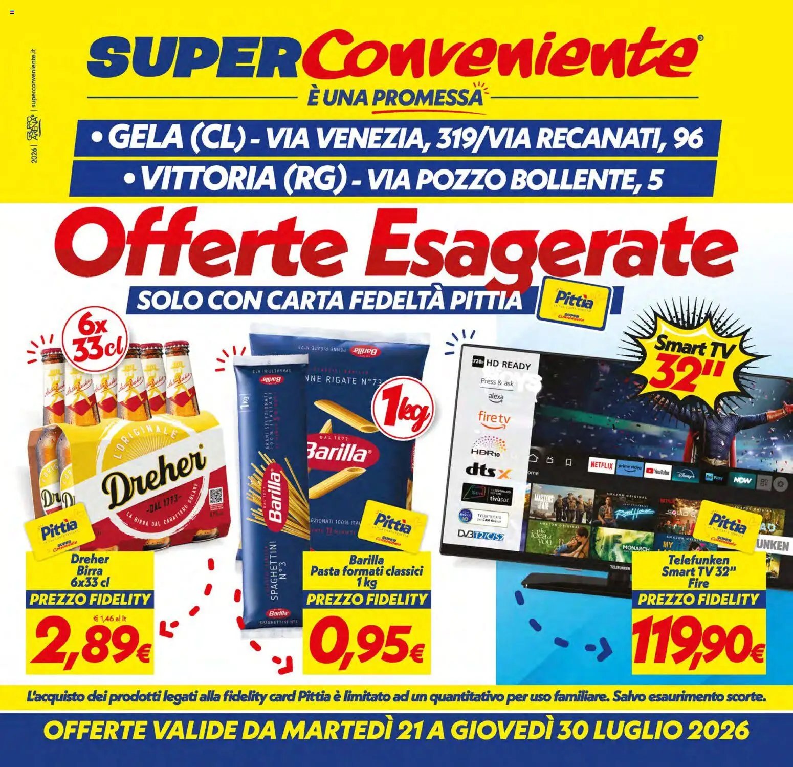 SuperConveniente volantino Gela, Vittoria