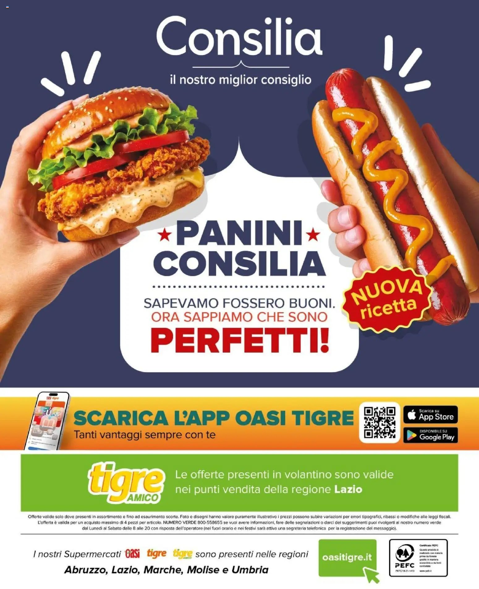 Tigre volantino Amico Roma
