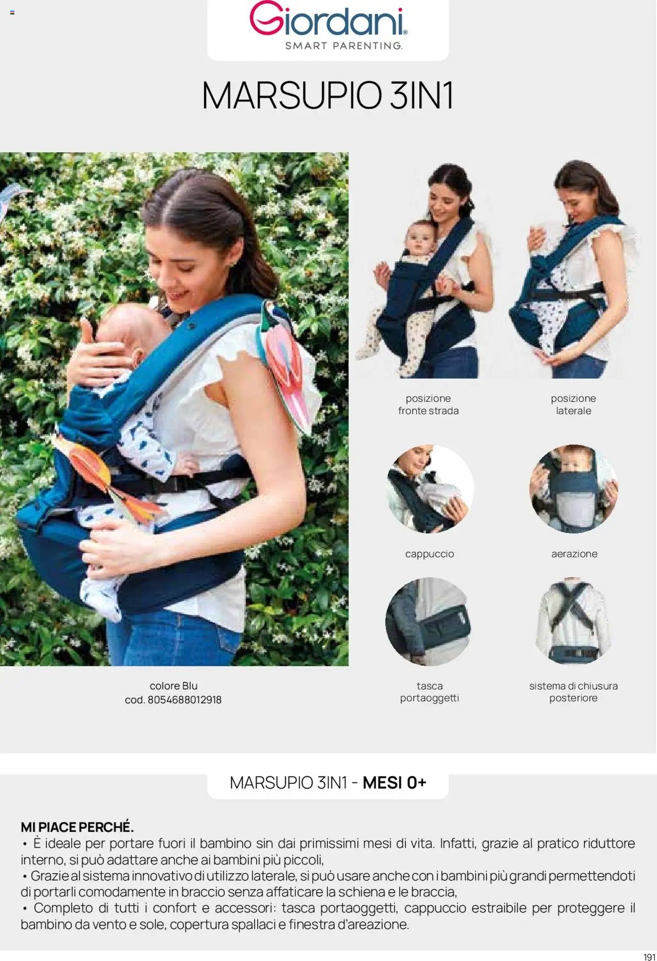 Catalogo Zaini e Marsupi Prenatal	 (2025-01-01 - 2025-12-31)