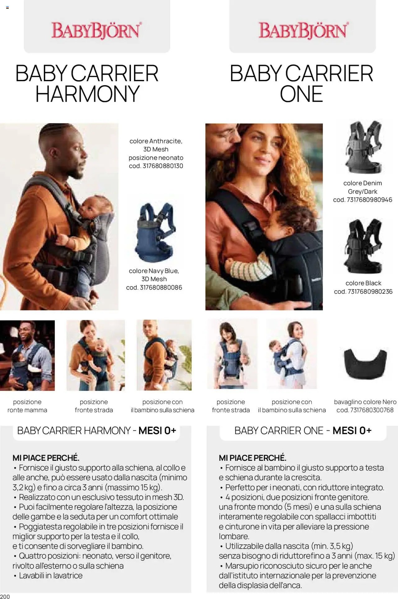 Catalogo Zaini e Marsupi Prenatal	 (2025-01-01 - 2025-12-31)