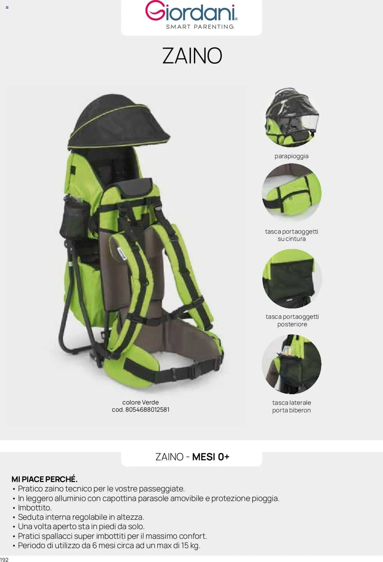 Catalogo Zaini e Marsupi Prenatal	 (2025-01-01 - 2025-12-31)