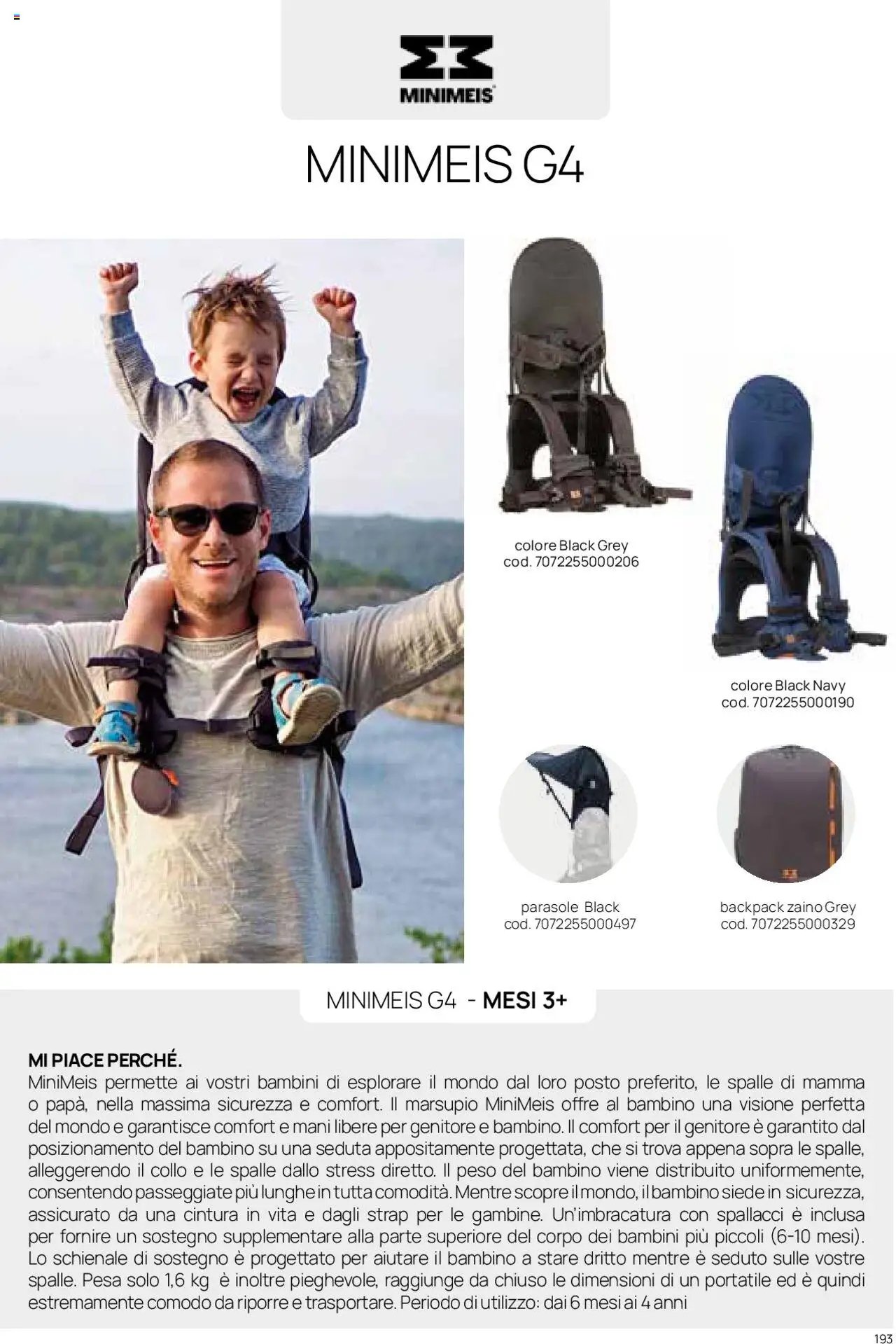 Catalogo Zaini e Marsupi Prenatal	 (2025-01-01 - 2025-12-31)