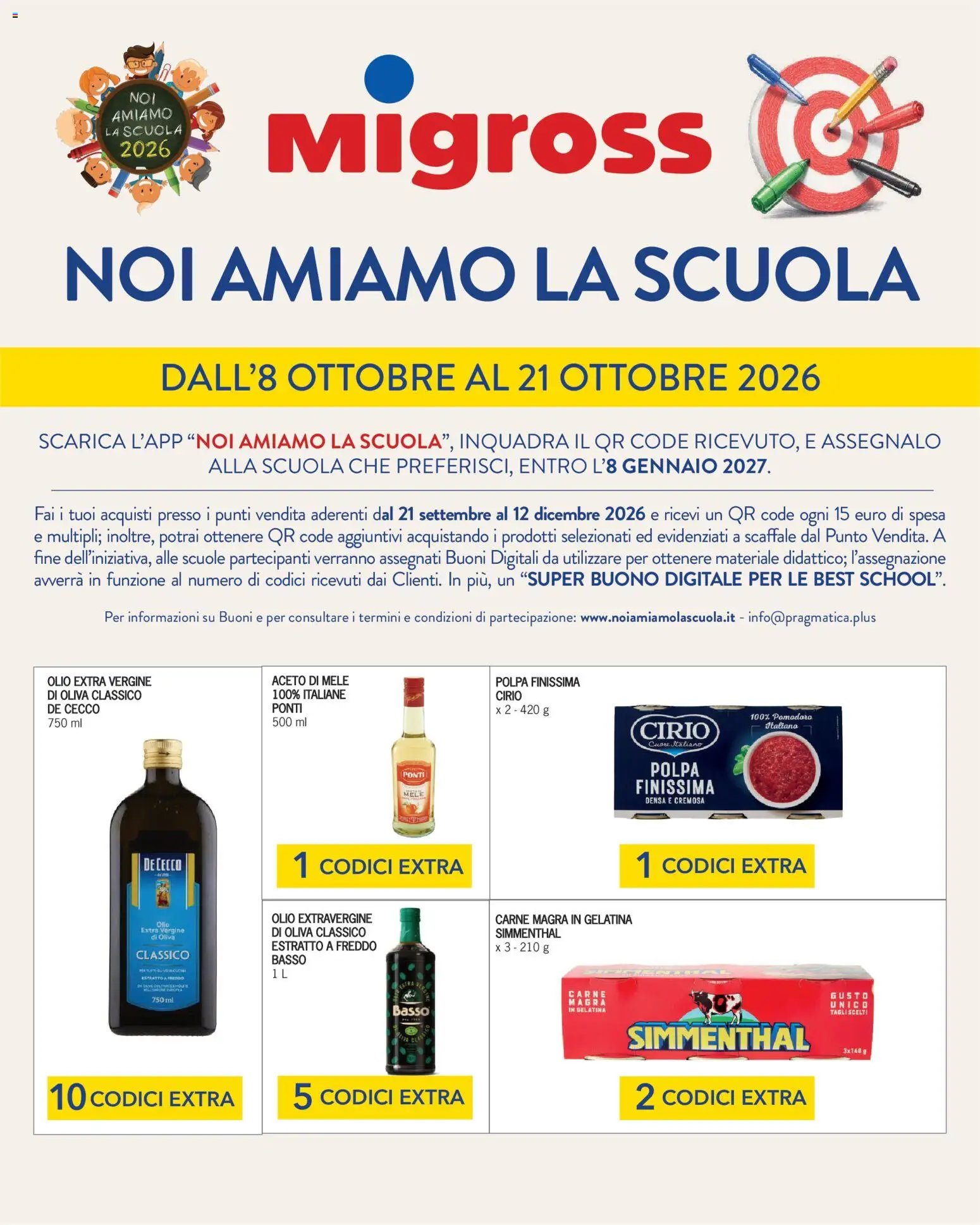 Migross volantino Noi Amiamo la Scuola 2