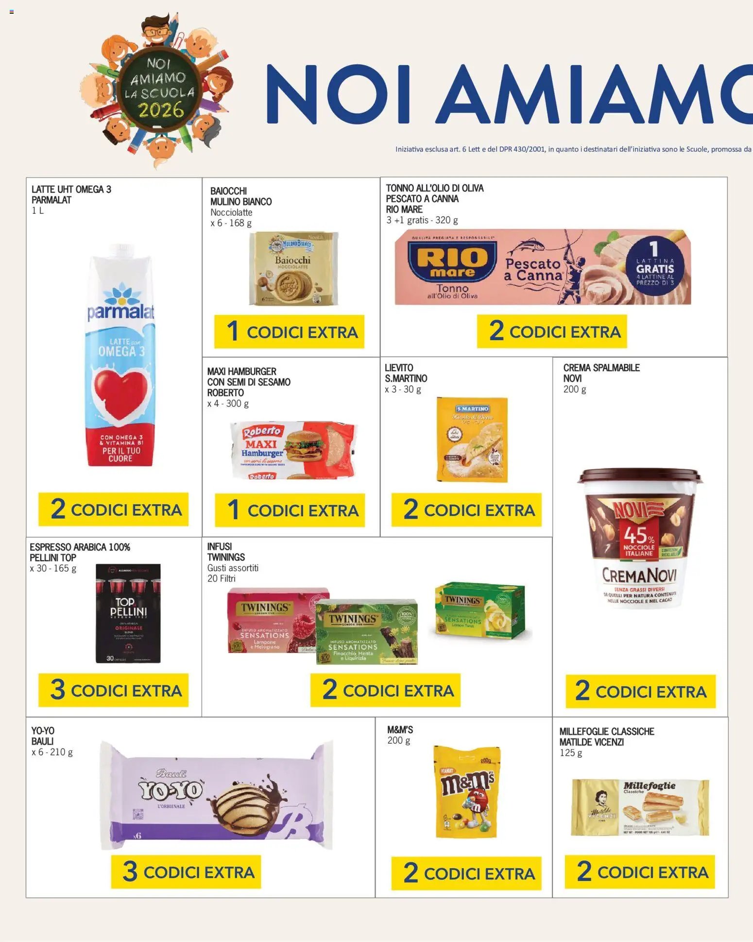Migross volantino Noi Amiamo la Scuola 2